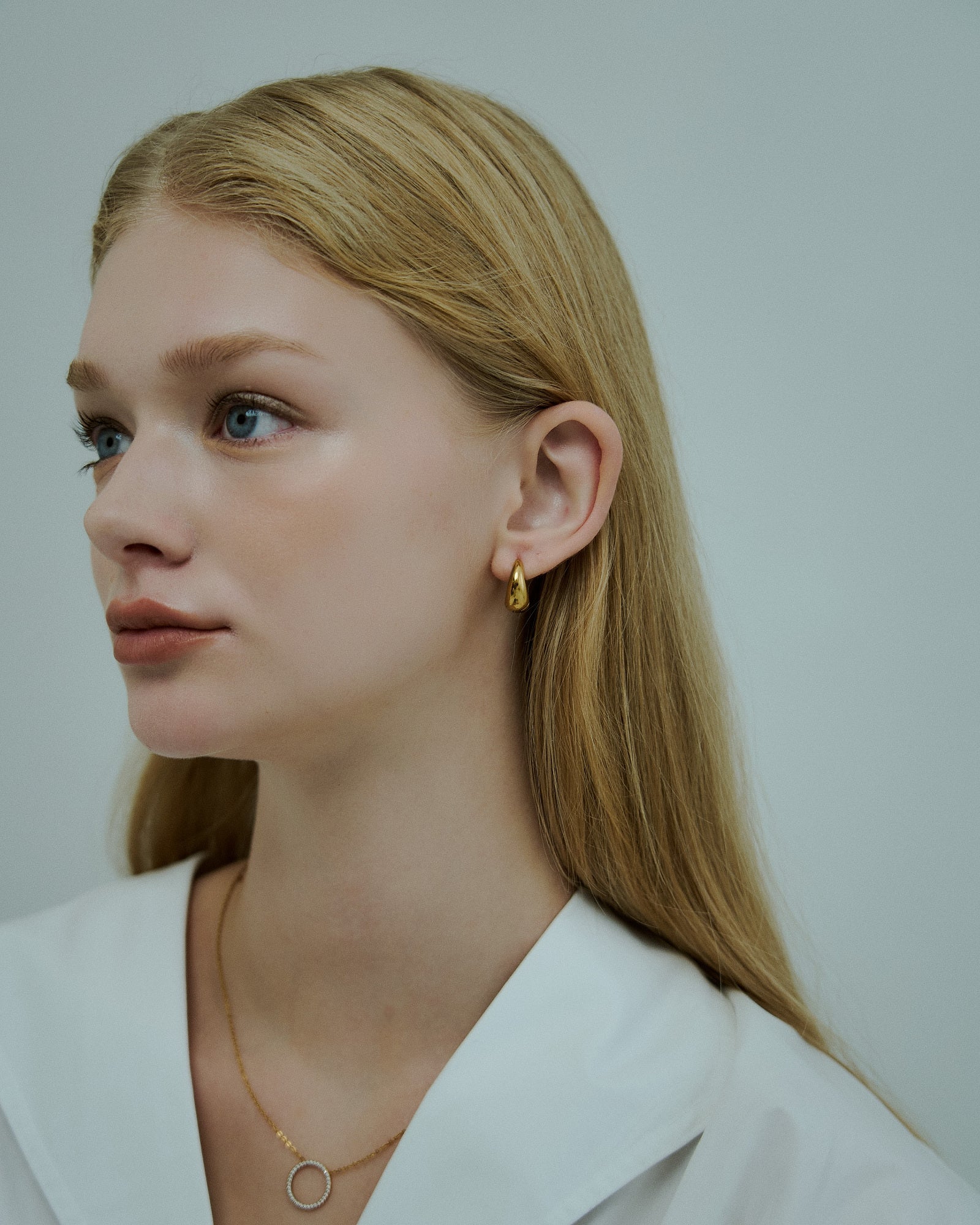 Chubby Drop Hoop Pierce