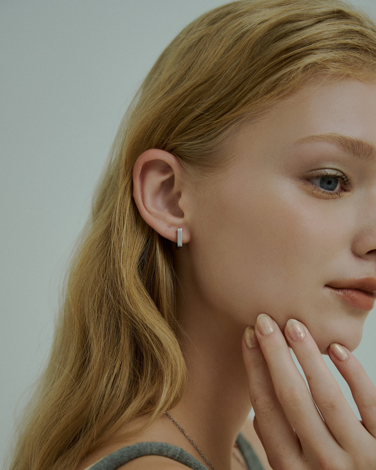 Round Square Hoop Pierce