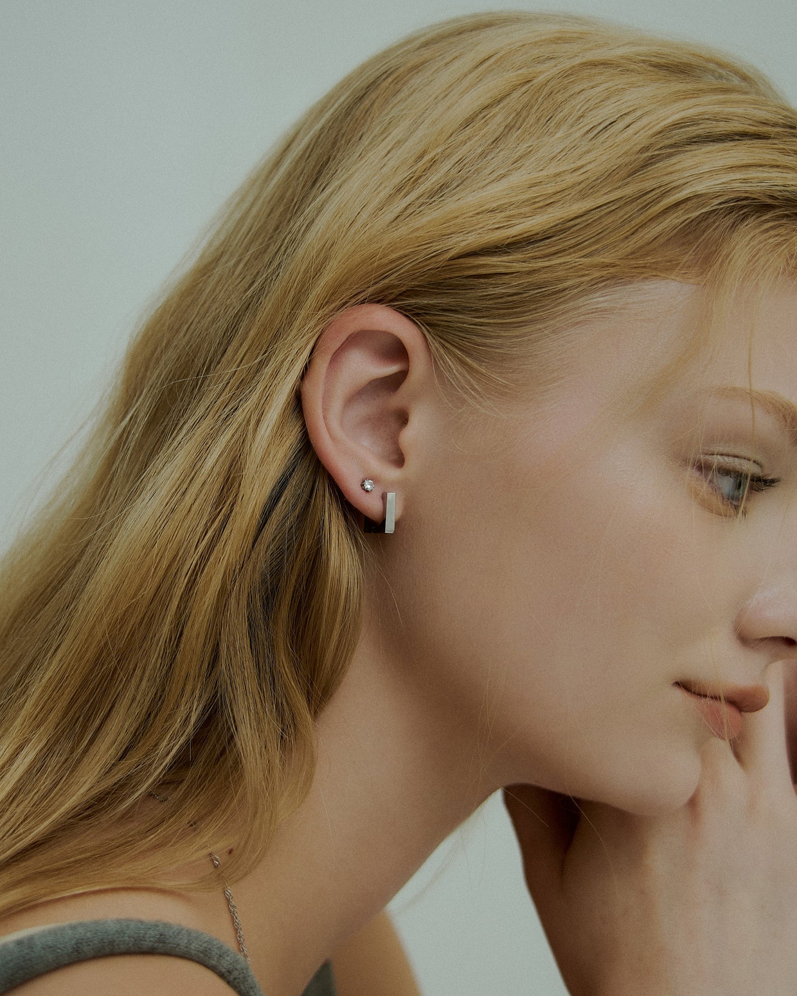 Round Square Hoop Pierce