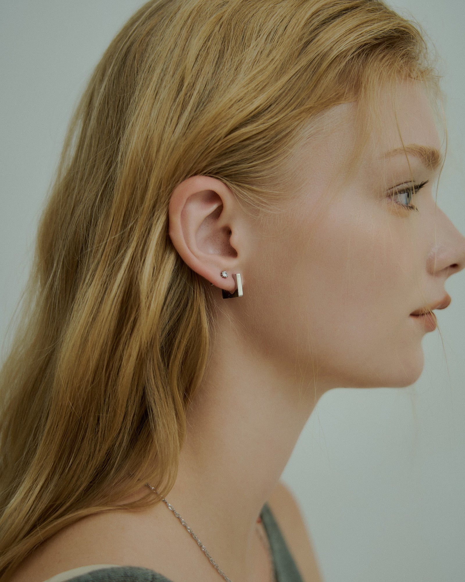 Round Square Hoop Pierce