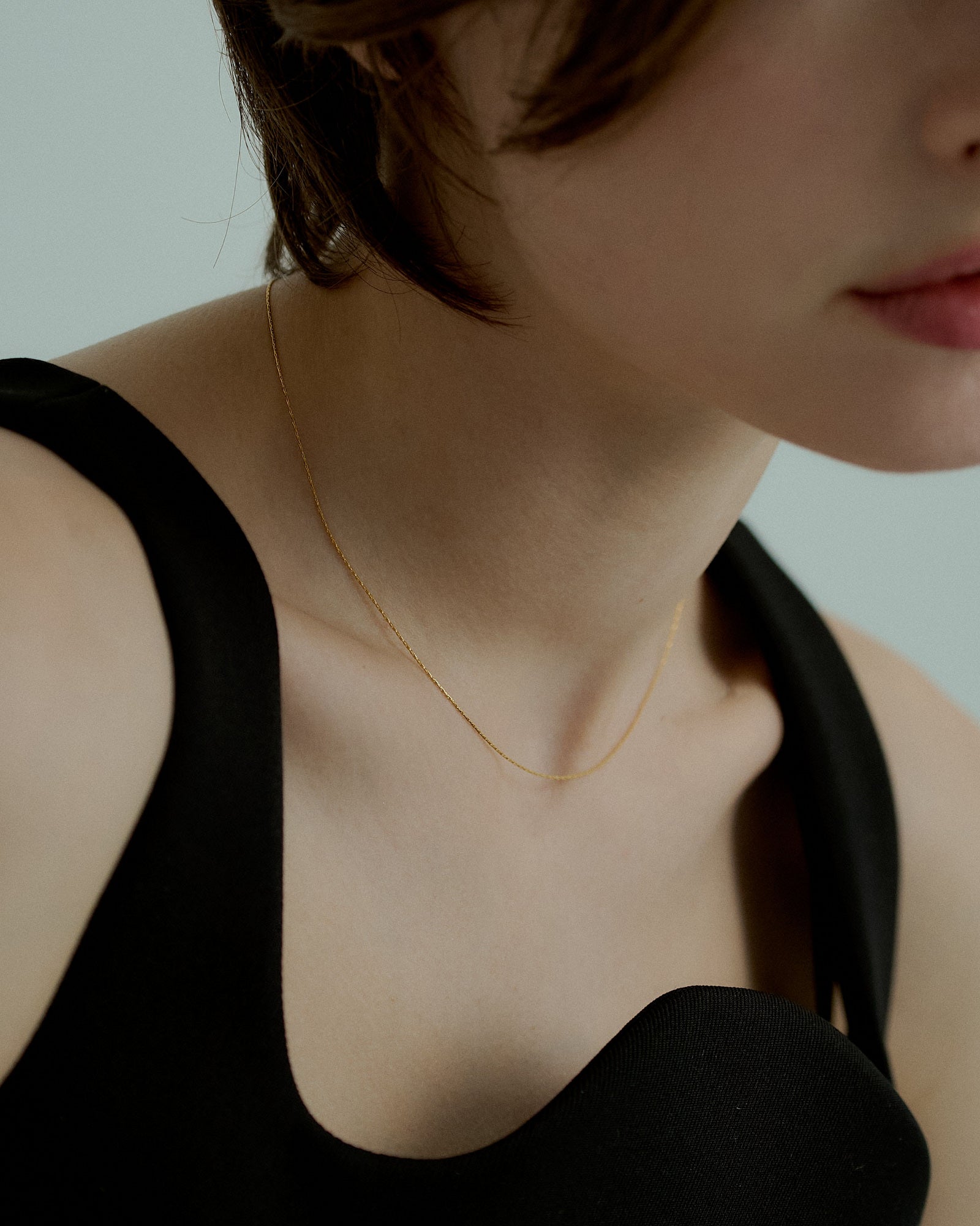 [24KGP]0.6mm Skin Necklace