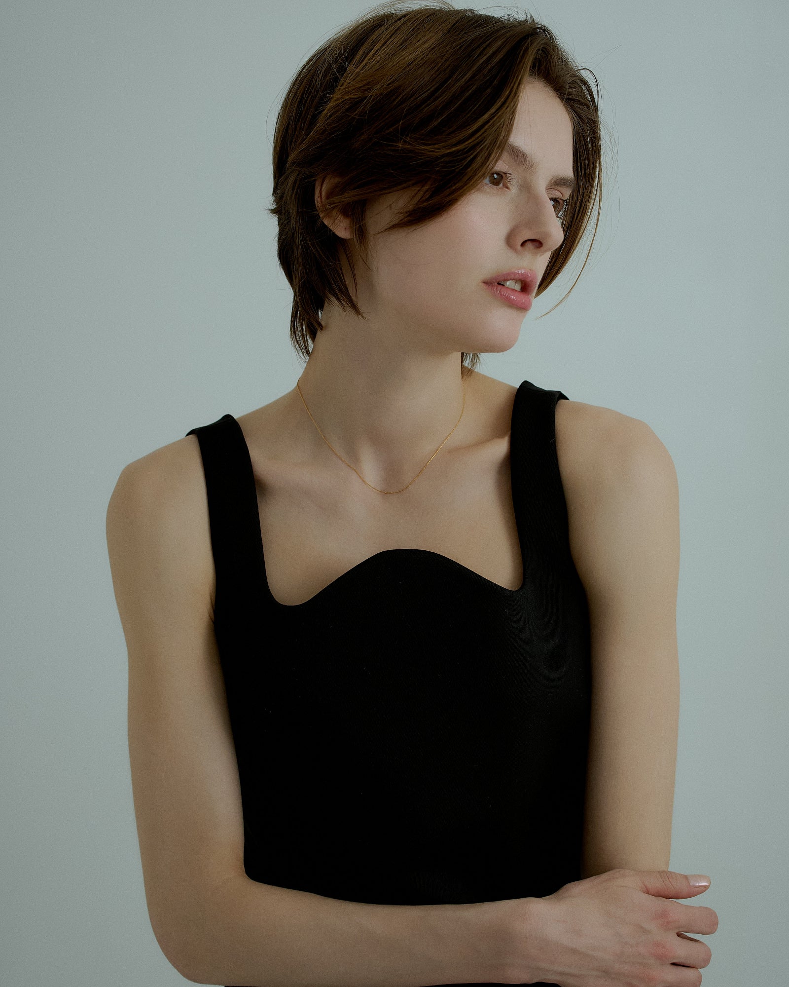 [24KGP]0.6mm Skin Necklace