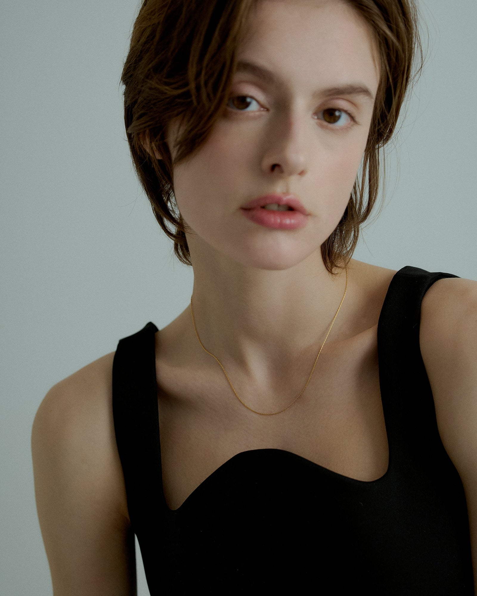 [24KGP]0.6mm Skin Necklace