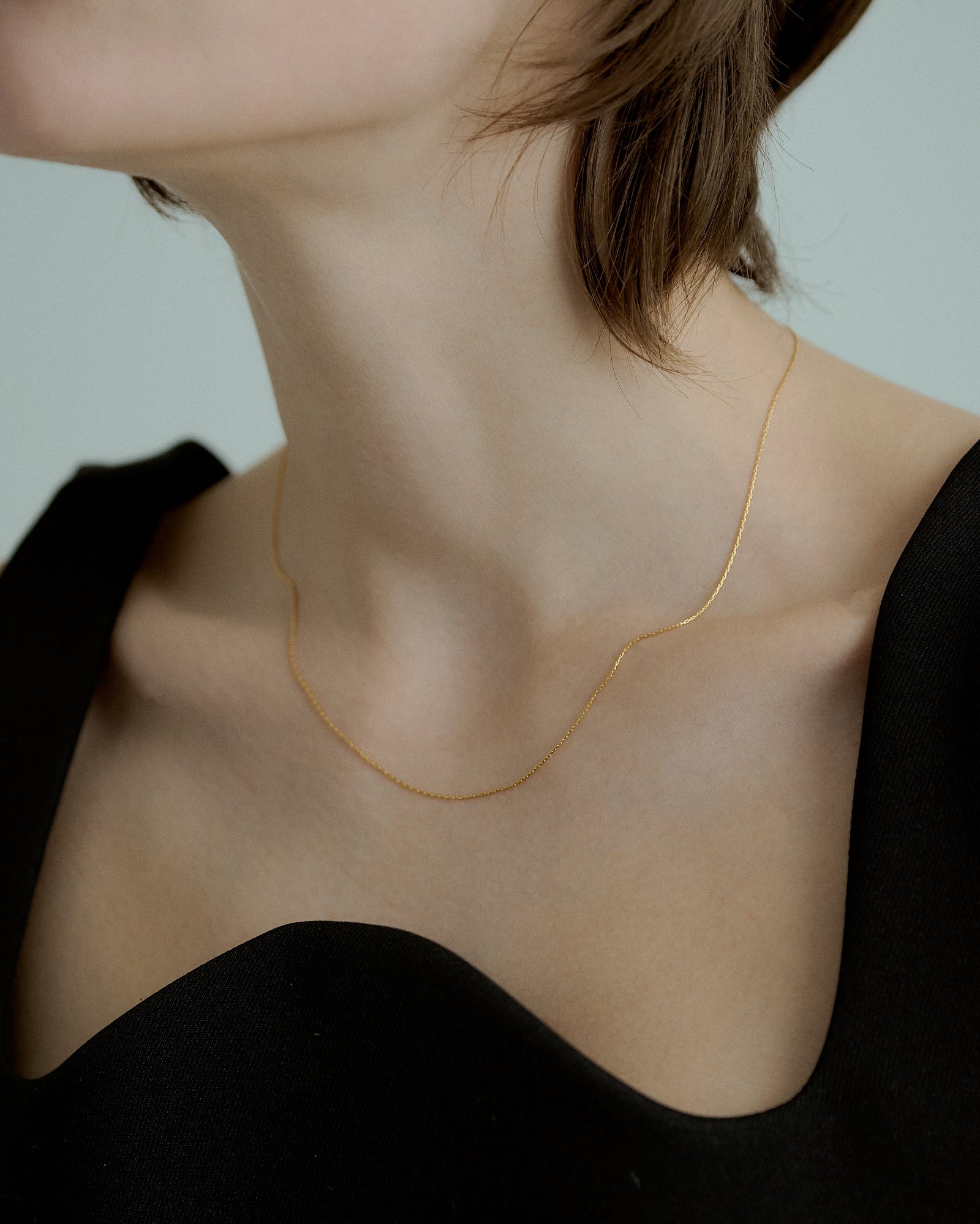 [24KGP]0.6mm Skin Necklace