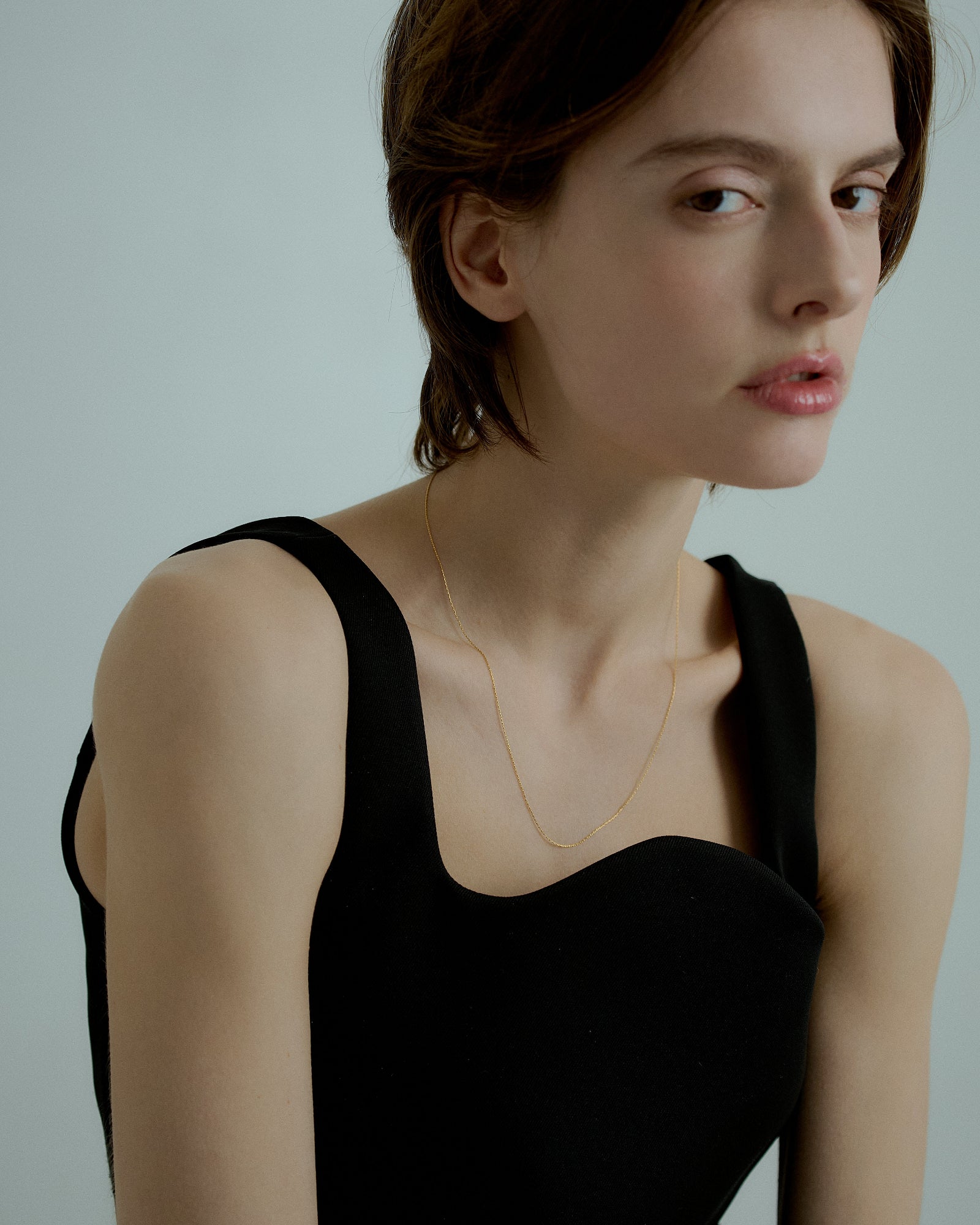 [24KGP]0.6mm Skin Necklace