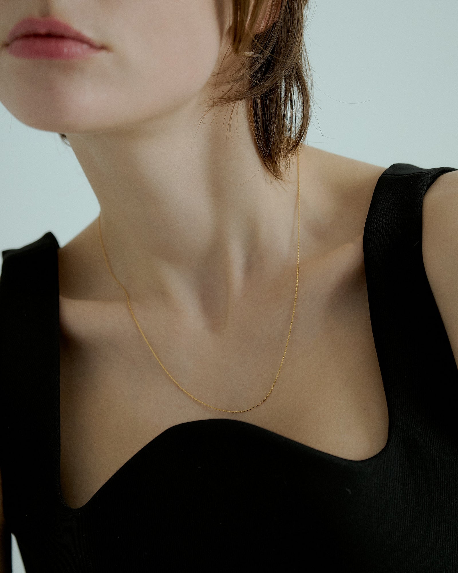 [24KGP]0.6mm Skin Necklace