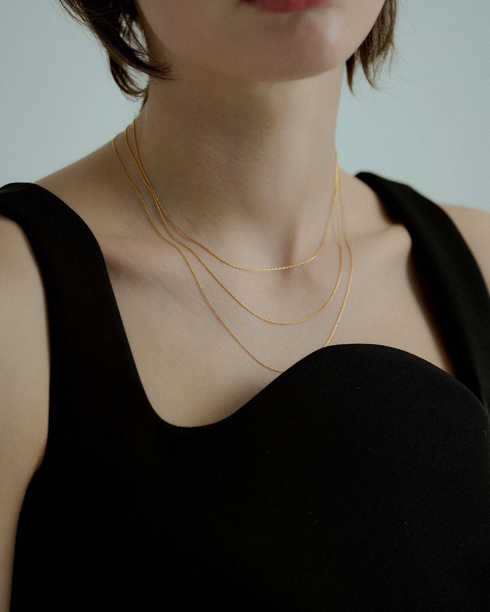 [24KGP]0.6mm Skin Necklace