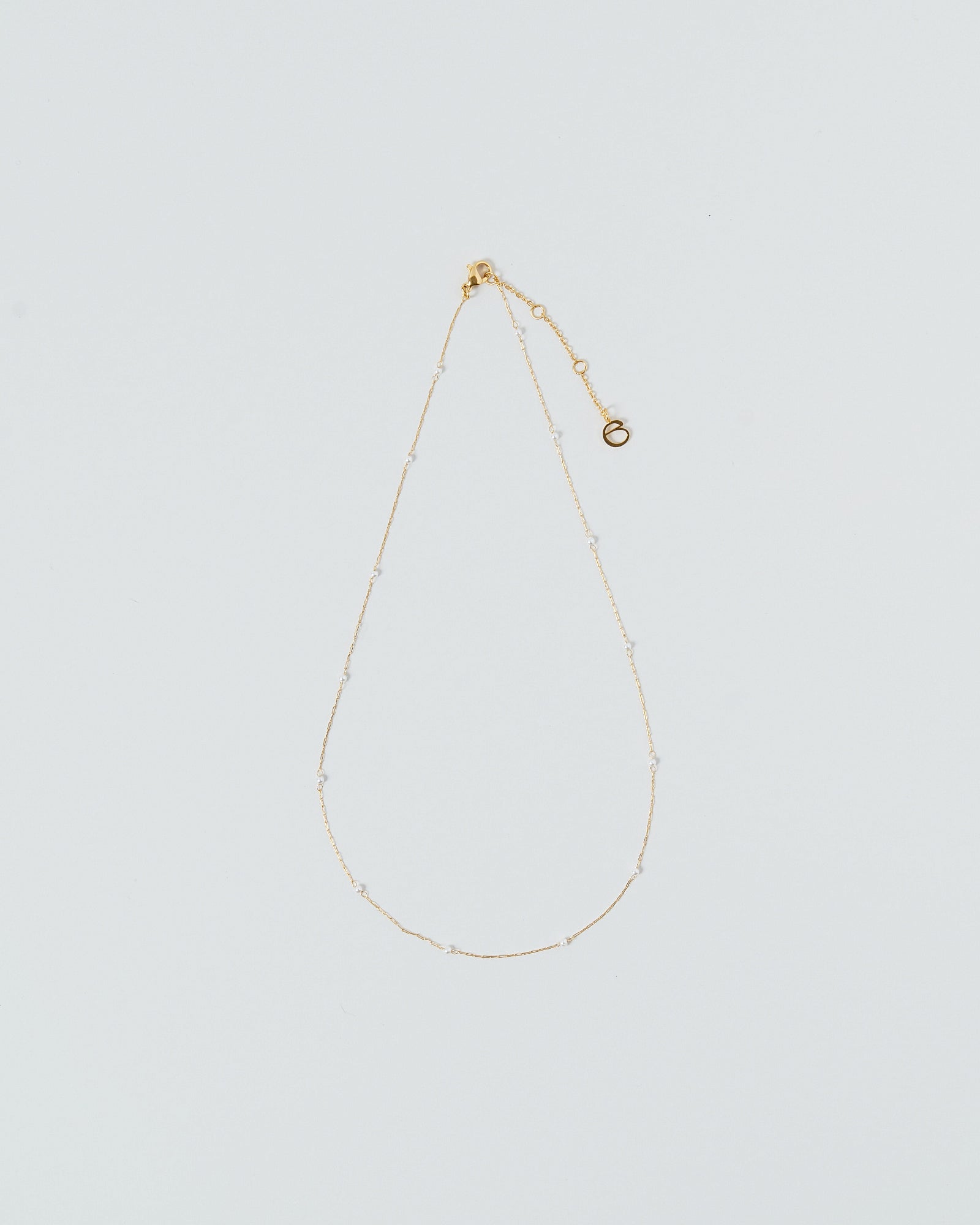 [24KGP]Dot Tiny Pearl Necklace