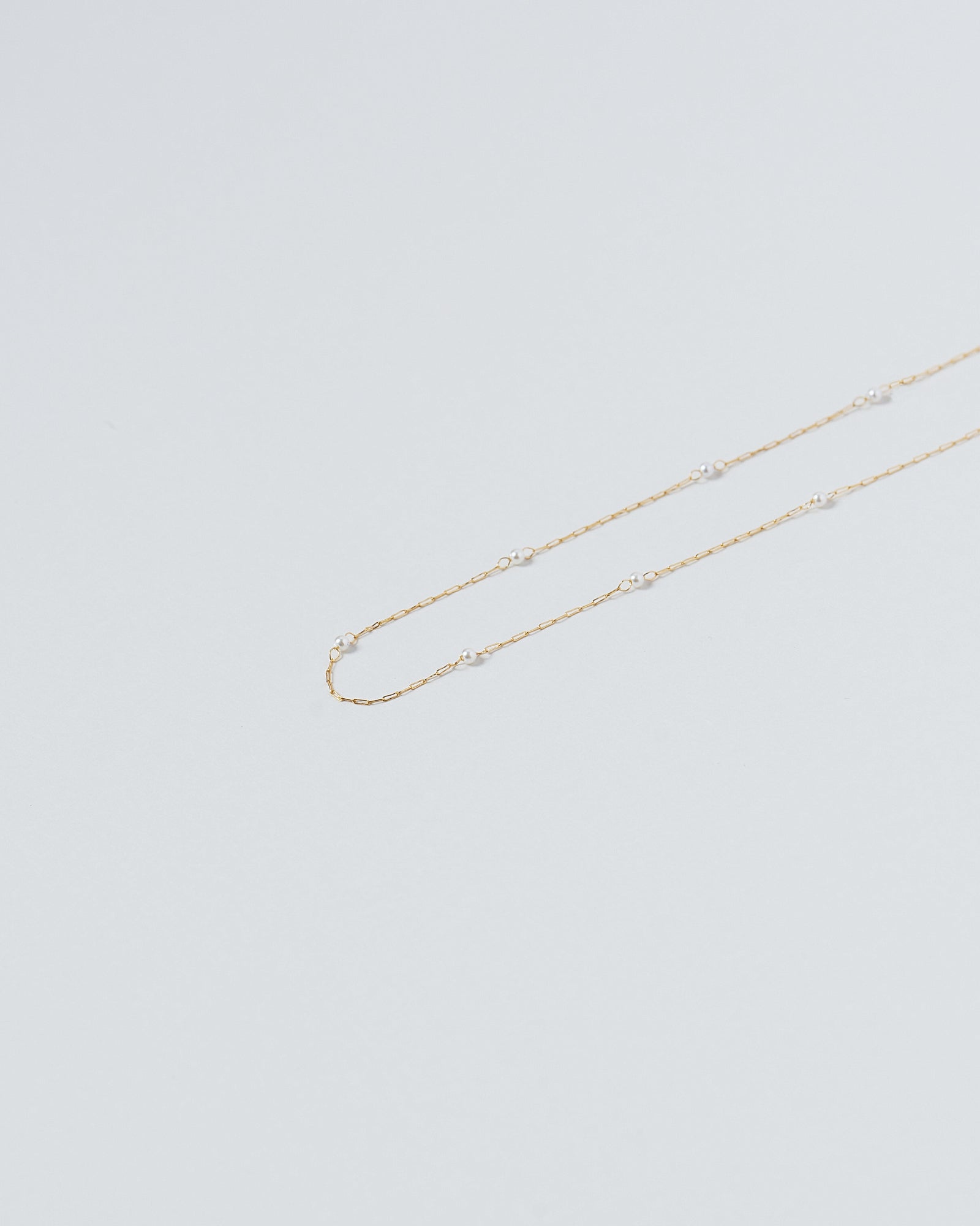 [24KGP]Dot Tiny Pearl Necklace