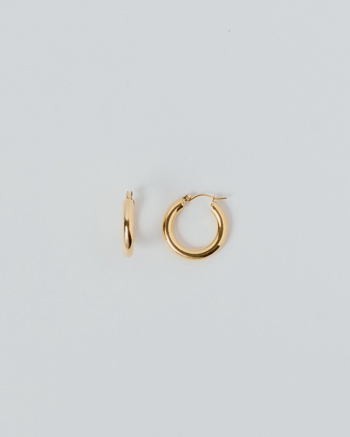 [24KGP]Mid Chubby Hoop Pierce