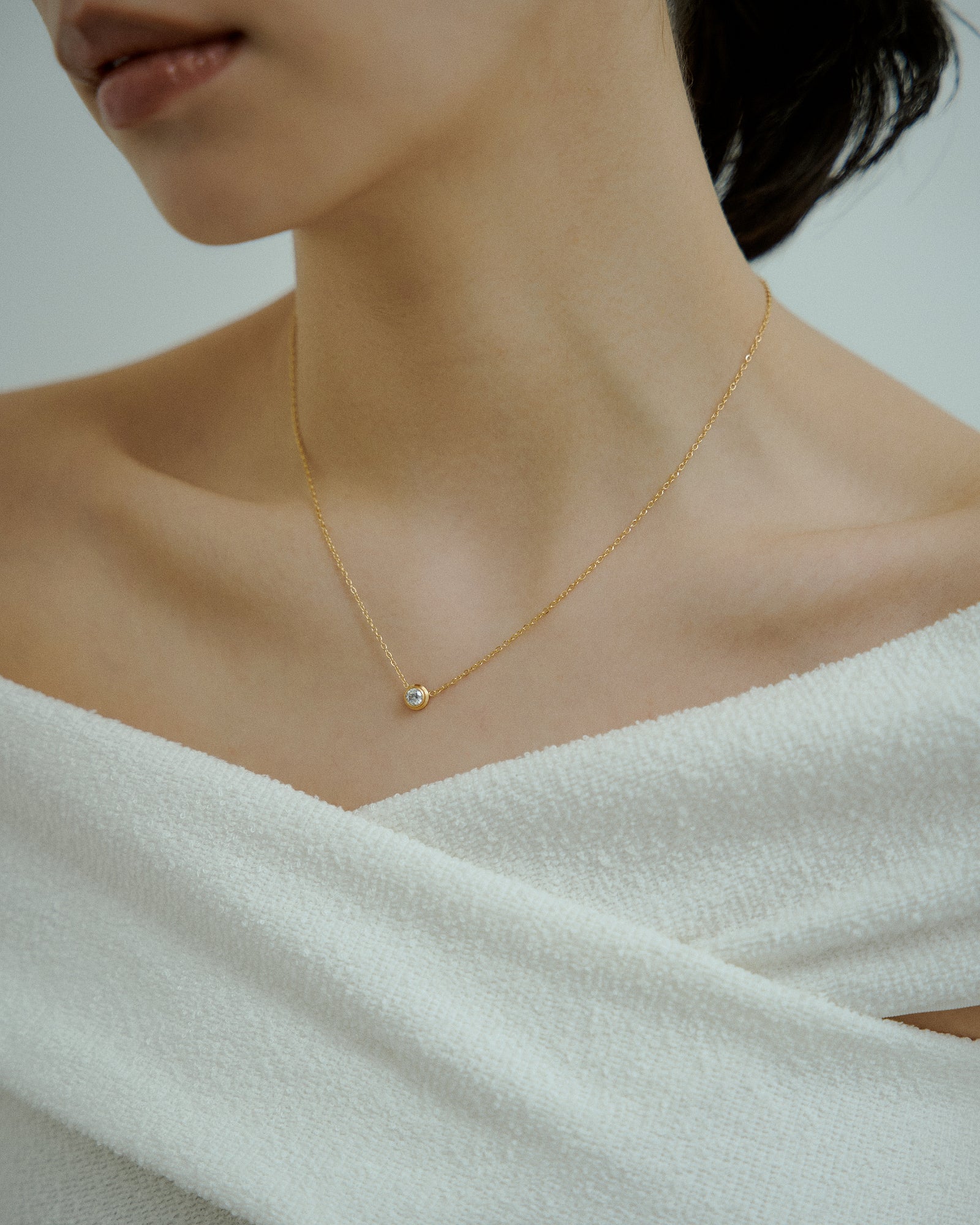 [24KGP]Mini Carat Necklace