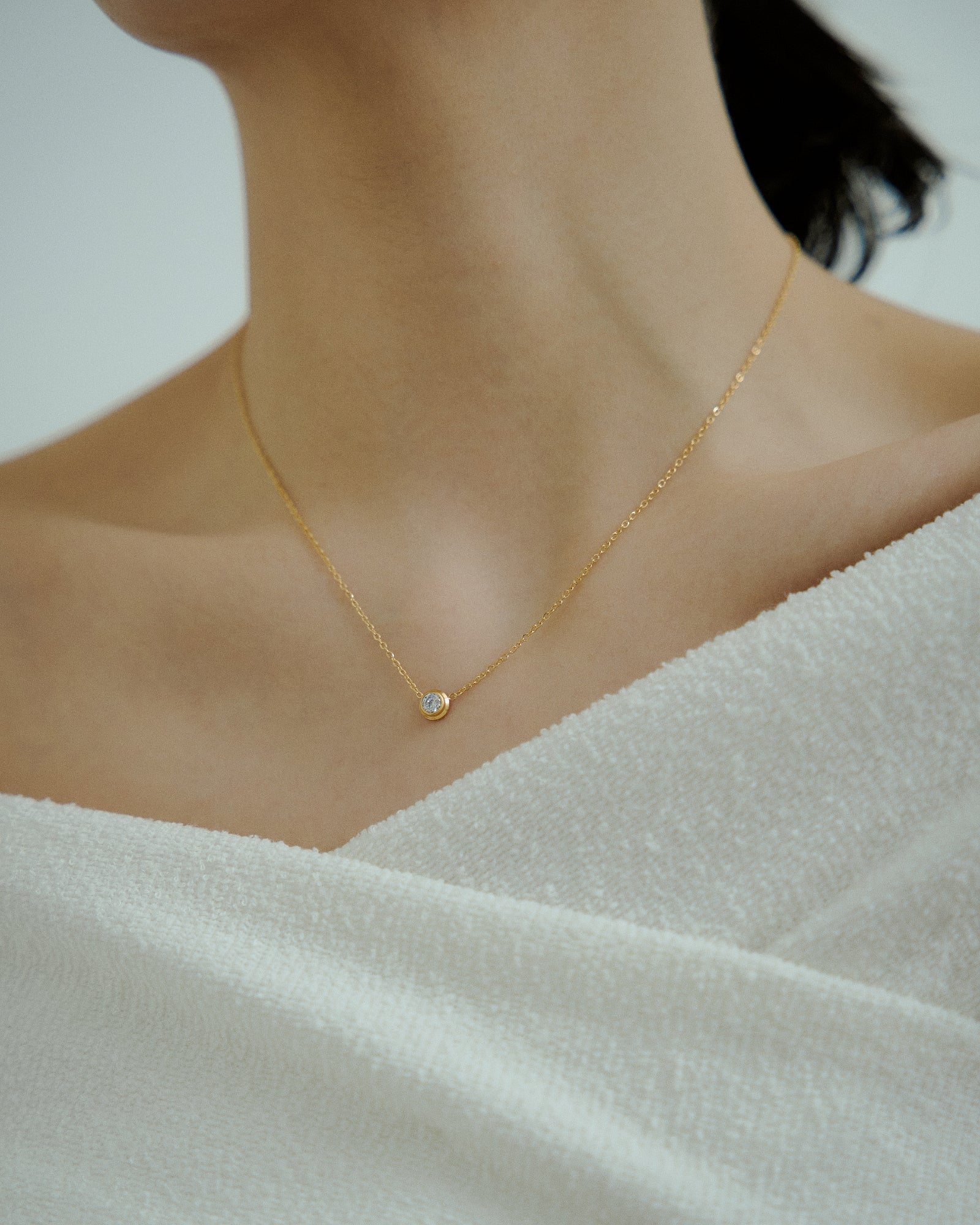 [24KGP]Mini Carat Necklace