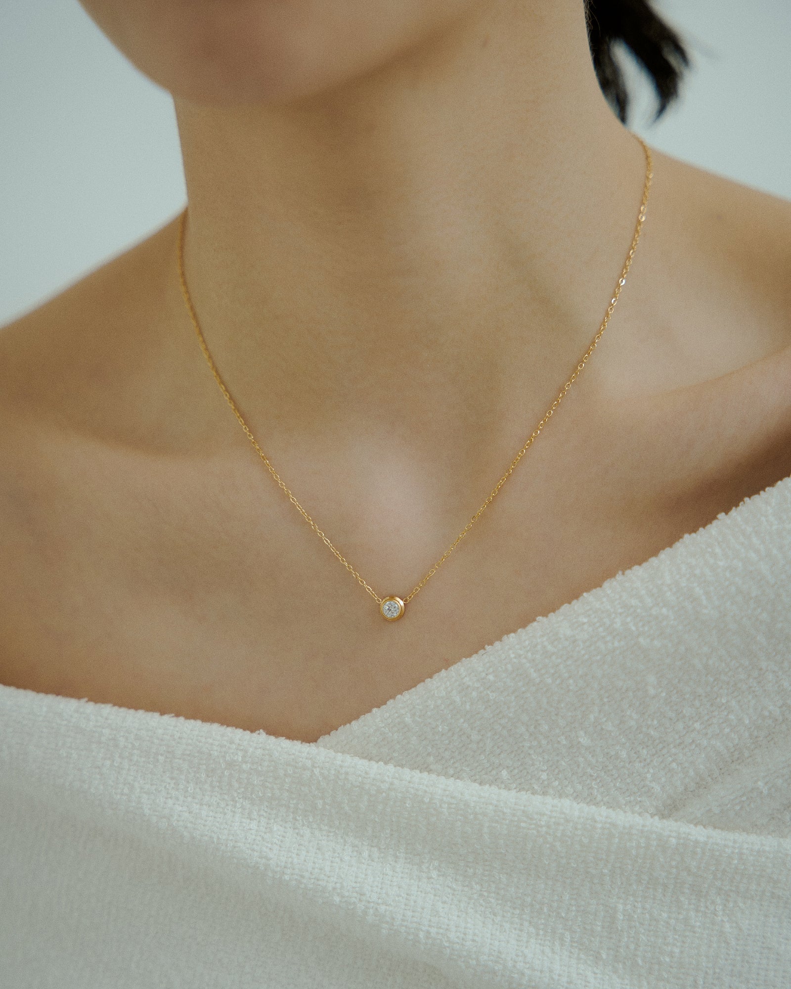 [24KGP]Mini Carat Necklace