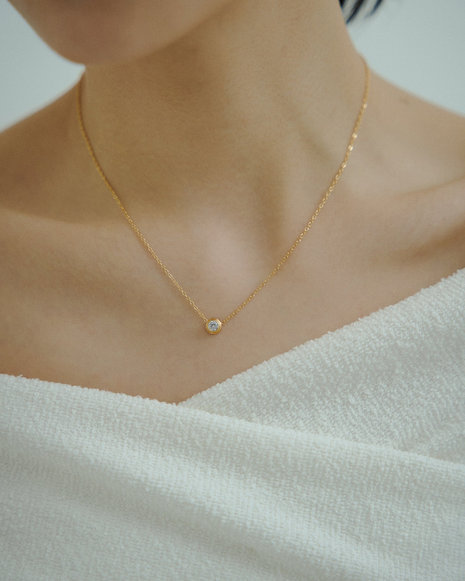 [24KGP]Mini Carat Necklace