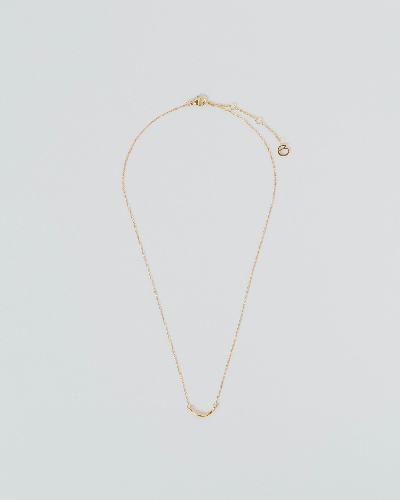 [24KGP]Mini Crescent Necklace