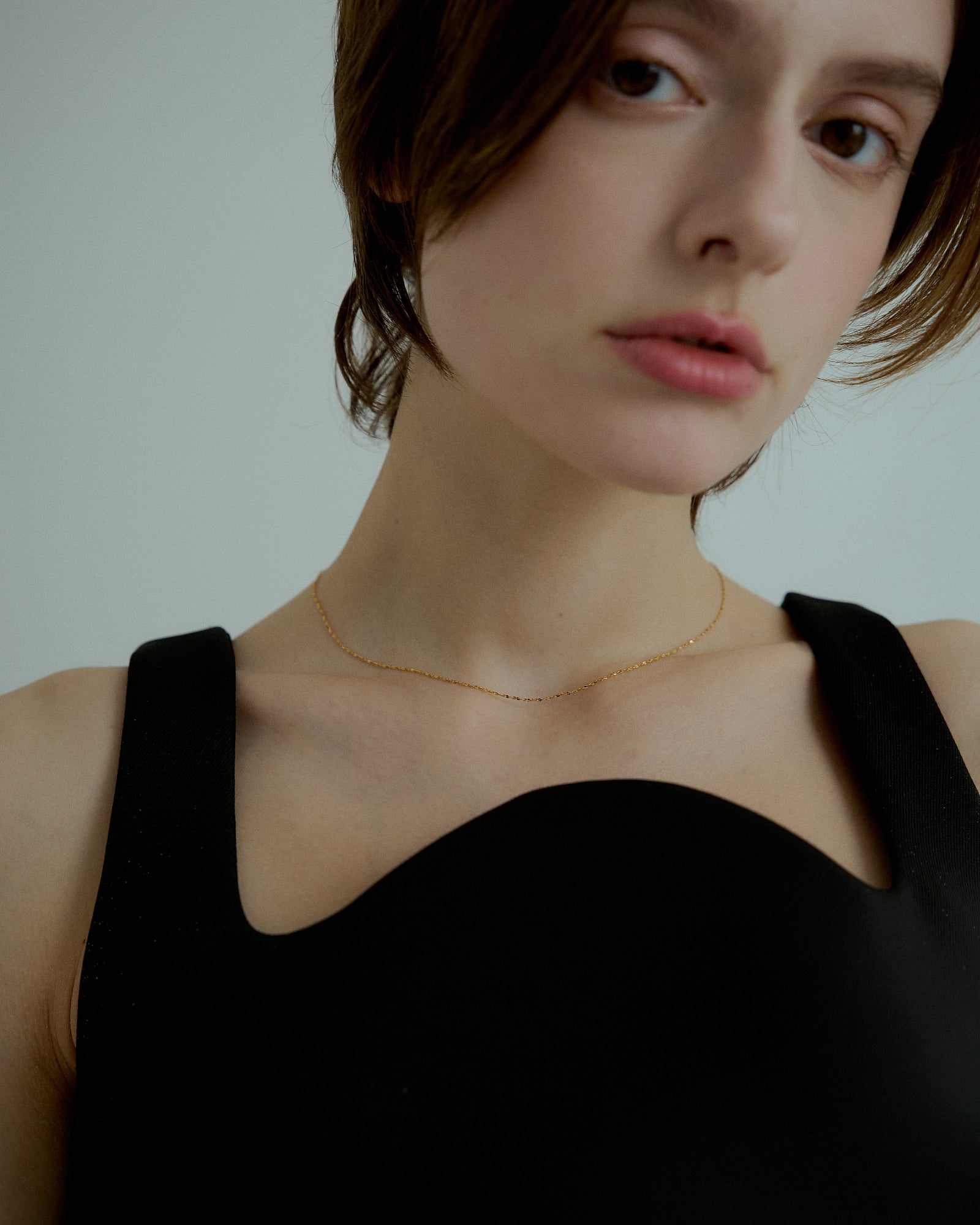 [24KGP]Skin Petal Necklace