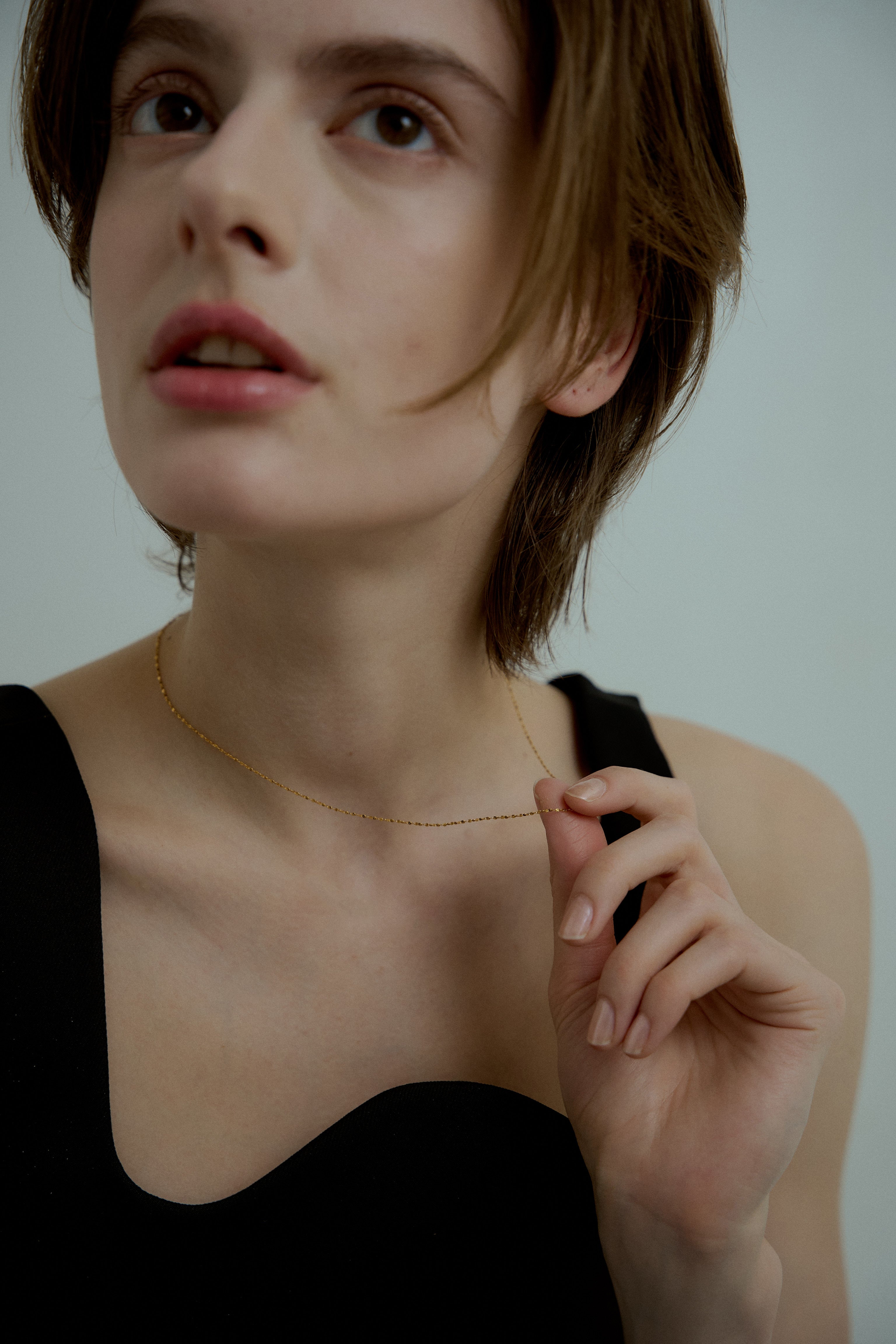 [24KGP]Skin Petal Necklace