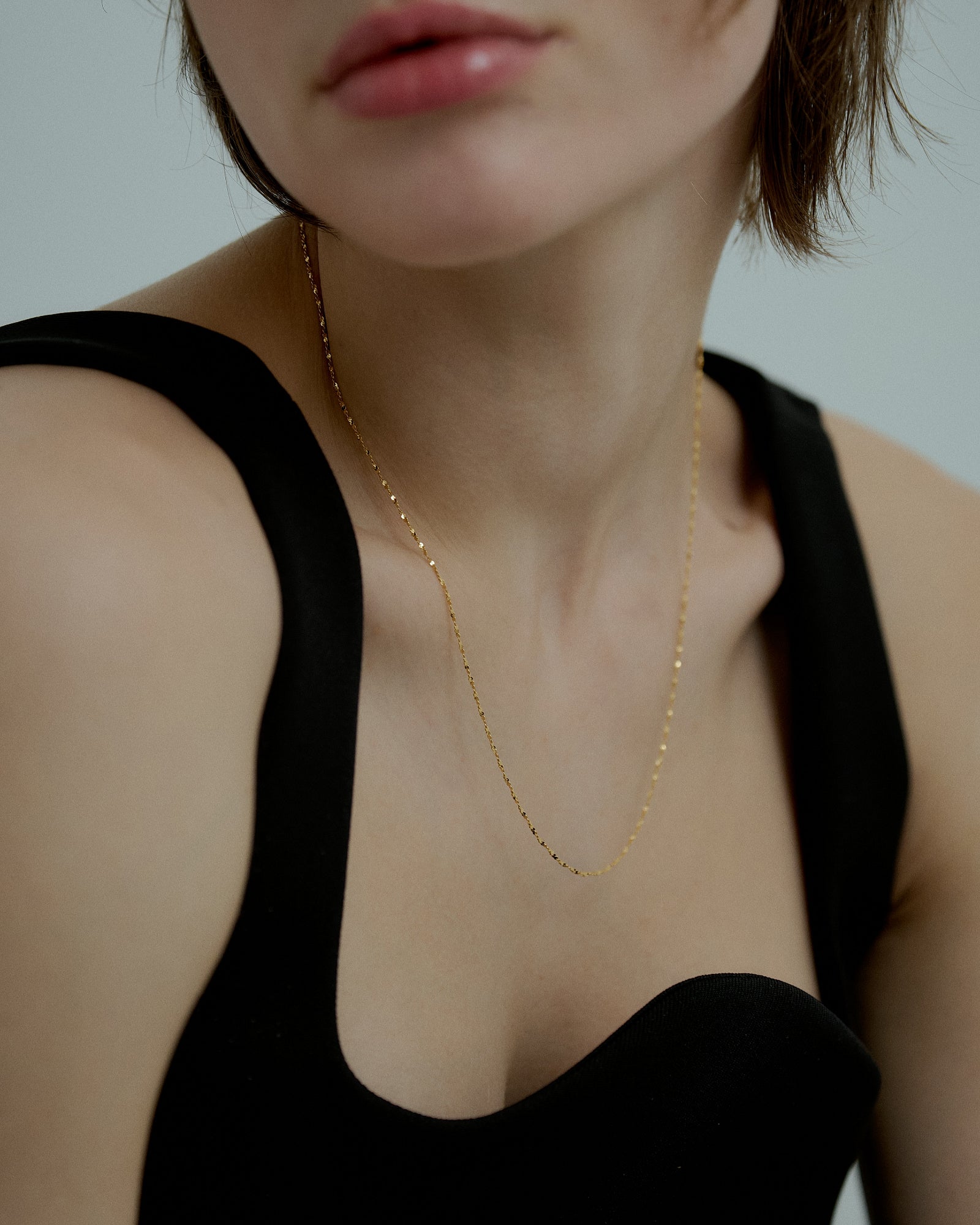 [24KGP]Skin Petal Necklace
