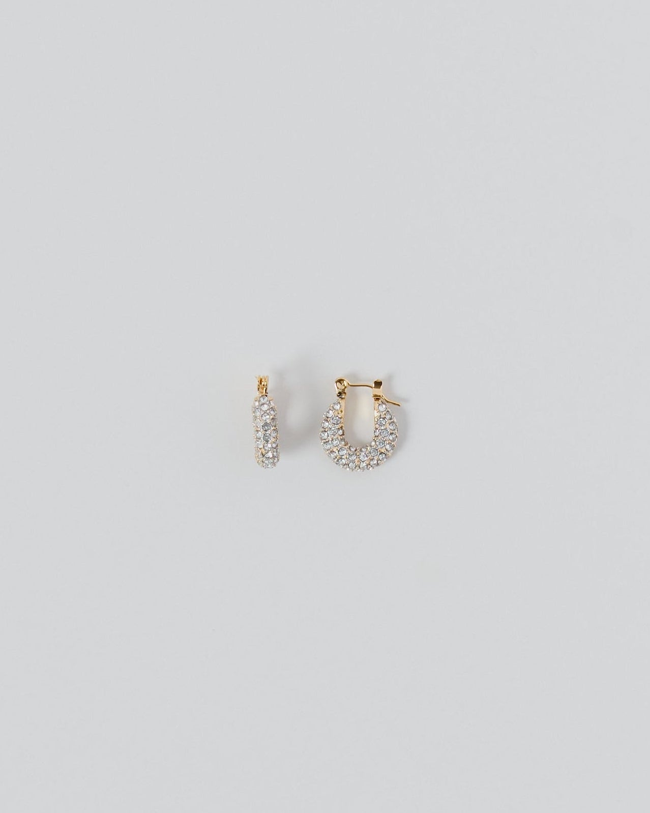 [24KGP]Zircon Chubby Hoop Pierce