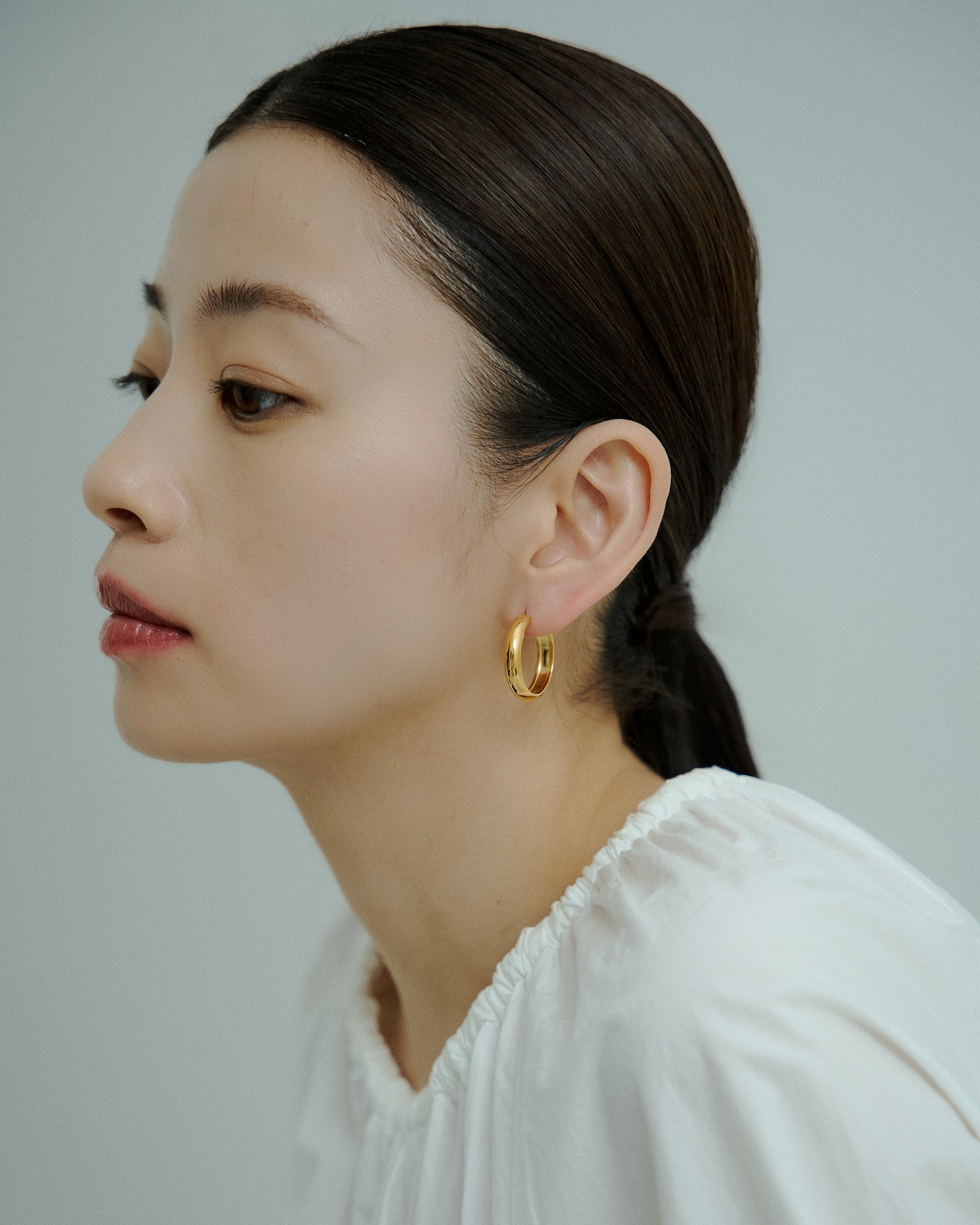 [24KGP]Bold Large Hoop Pierce