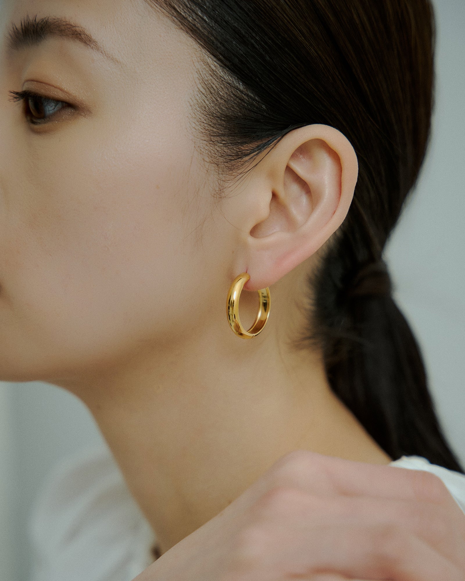 [24KGP]Bold Large Hoop Pierce