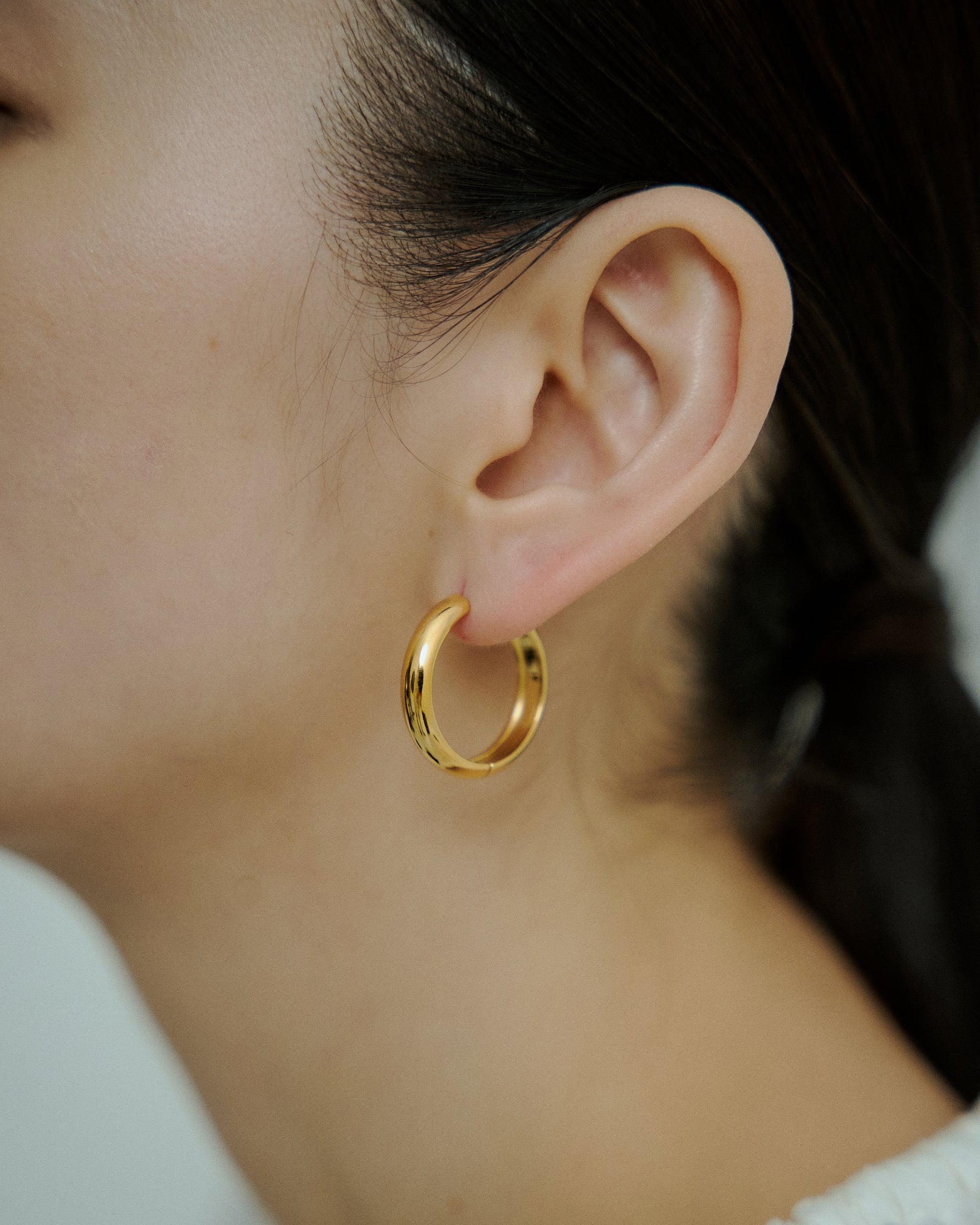 [24KGP]Bold Large Hoop Pierce