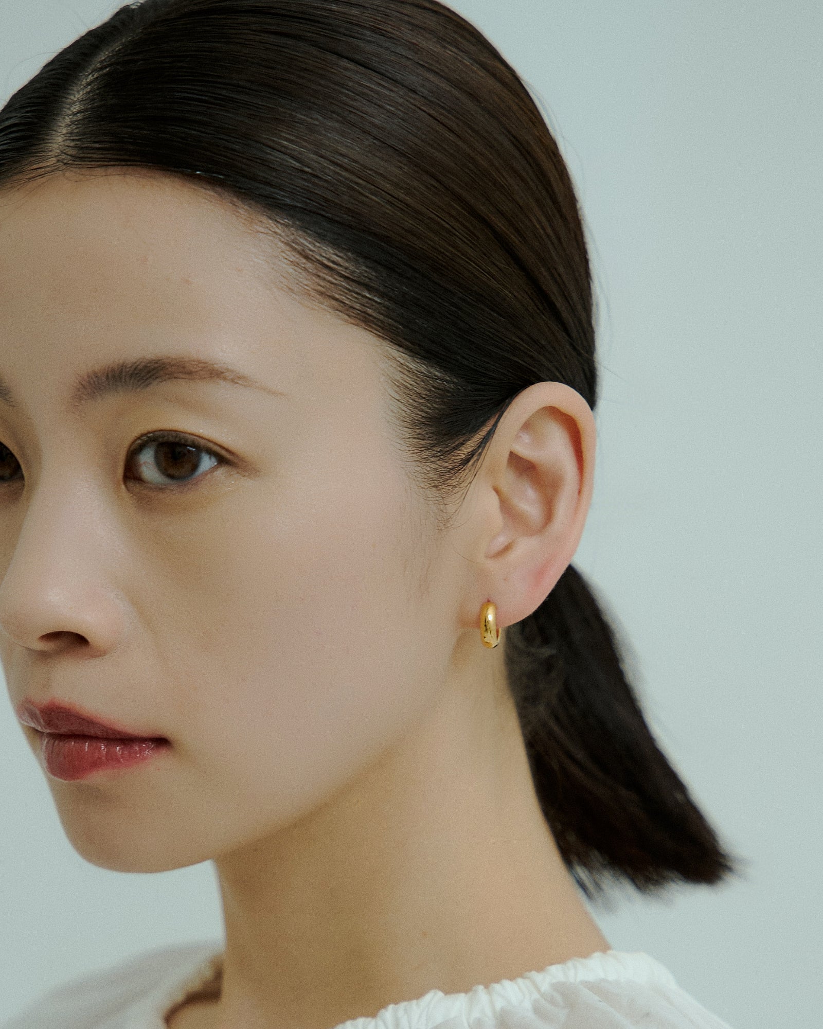 [24KGP]Bold Small Hoop Pierce