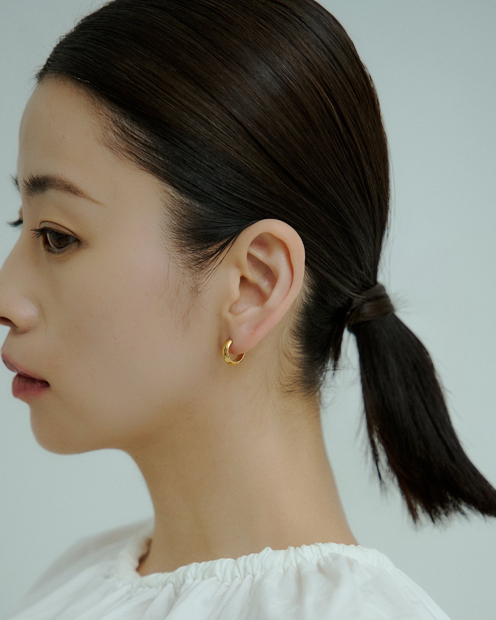 [24KGP]Bold Small Hoop Pierce