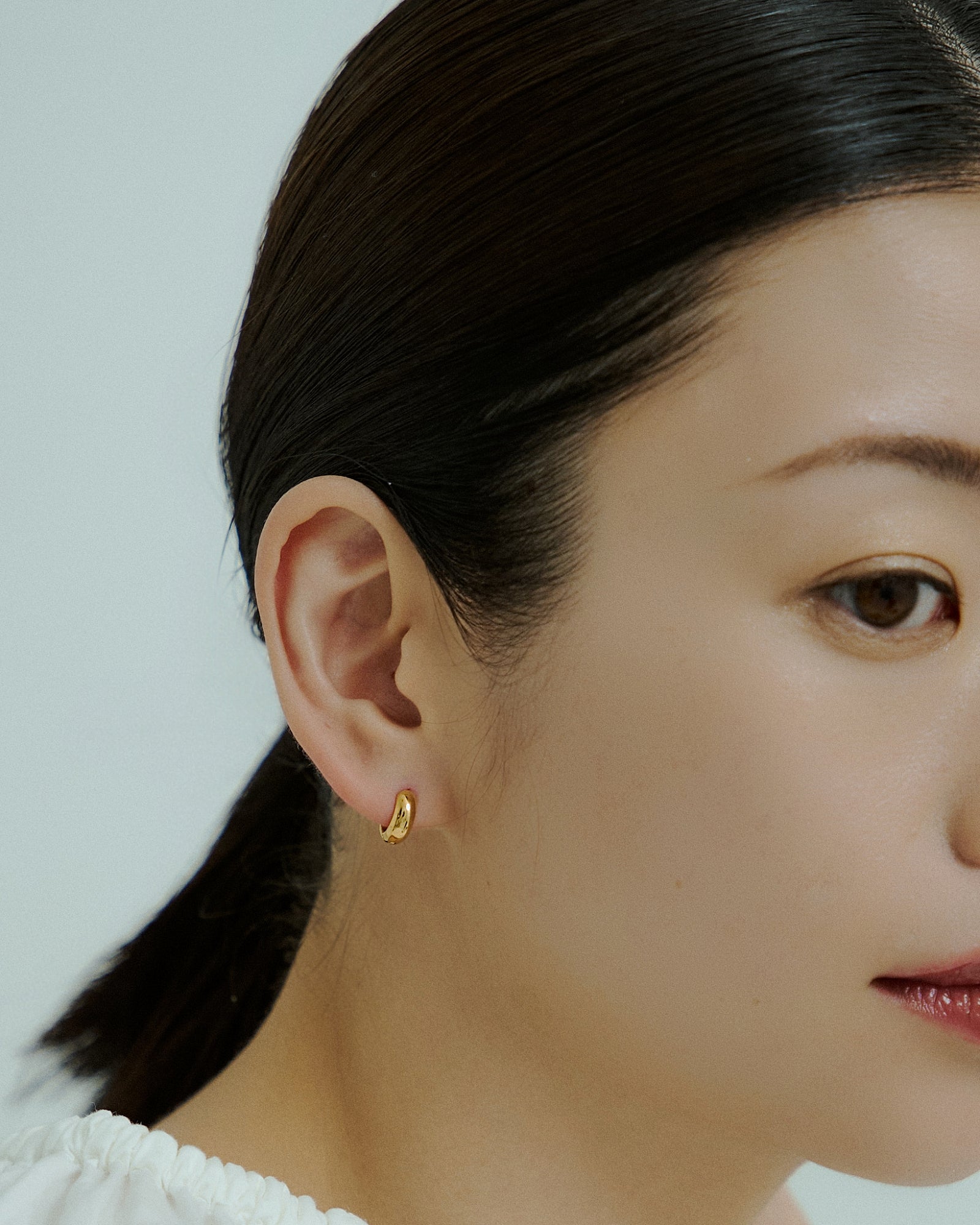 [24KGP]Bold Tiny Hoop Pierce