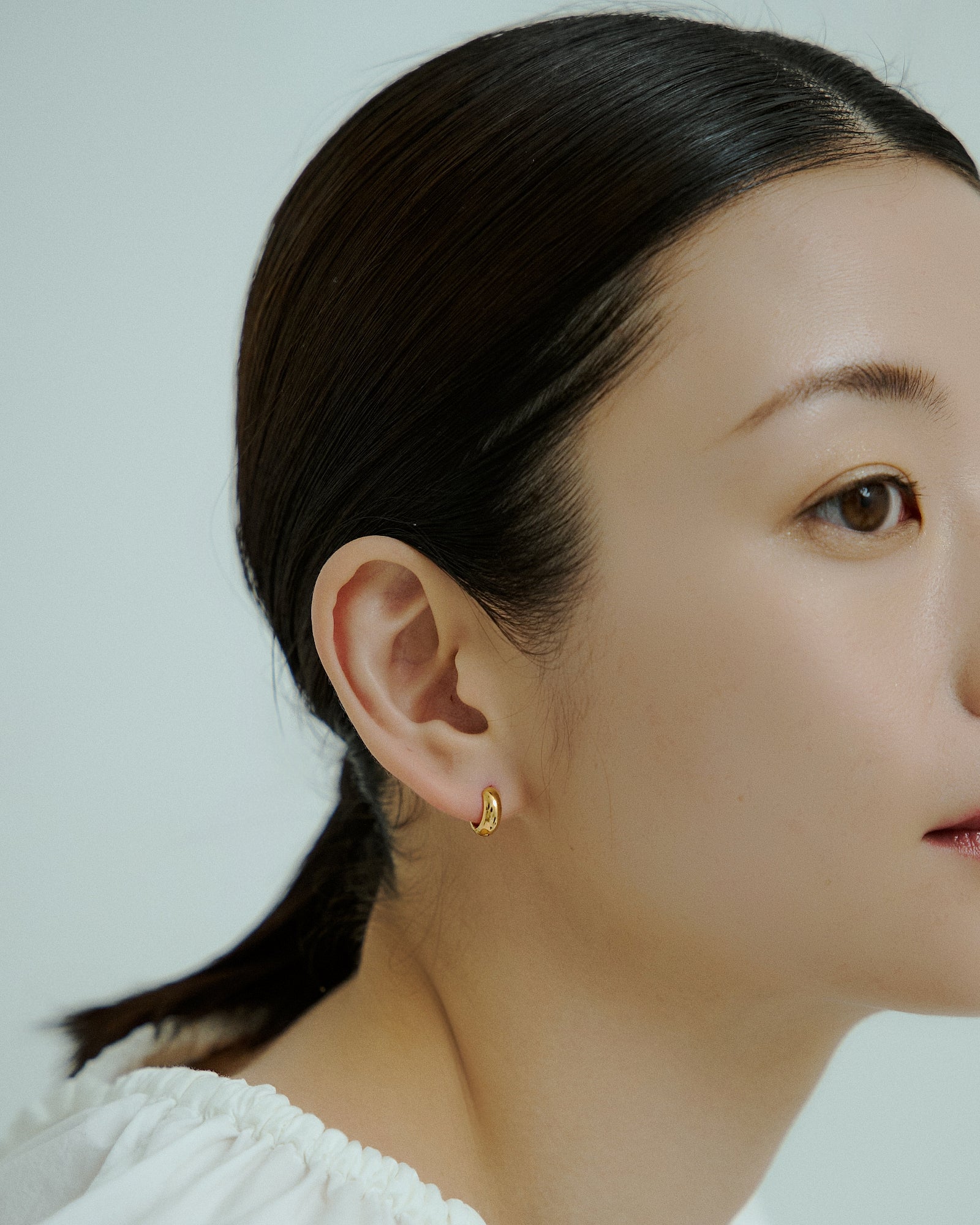 [24KGP]Bold Tiny Hoop Pierce