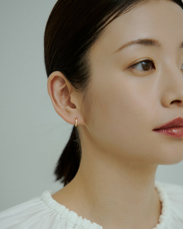 [24KGP]Half Eternity Earrings