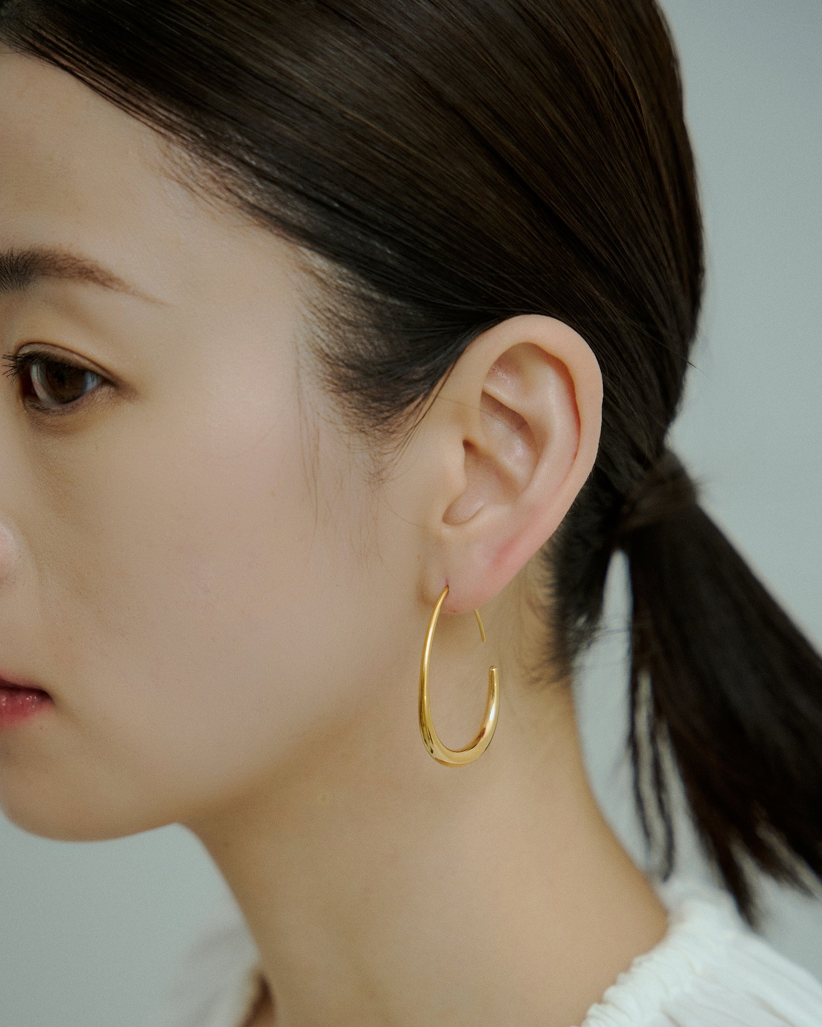 [24KGP]Oval Hook Pierce