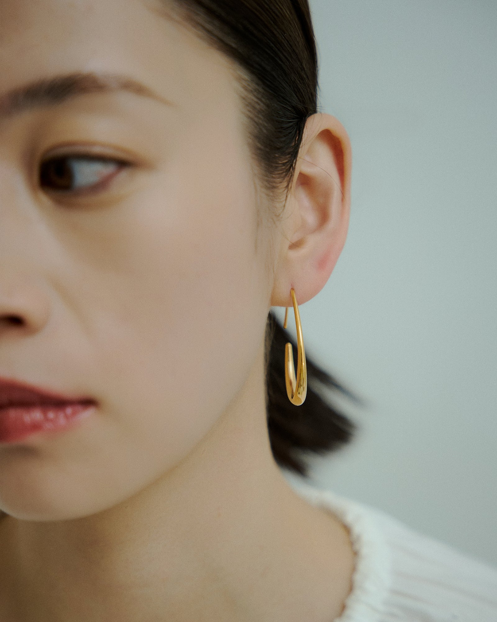 [24KGP]Oval Hook Pierce