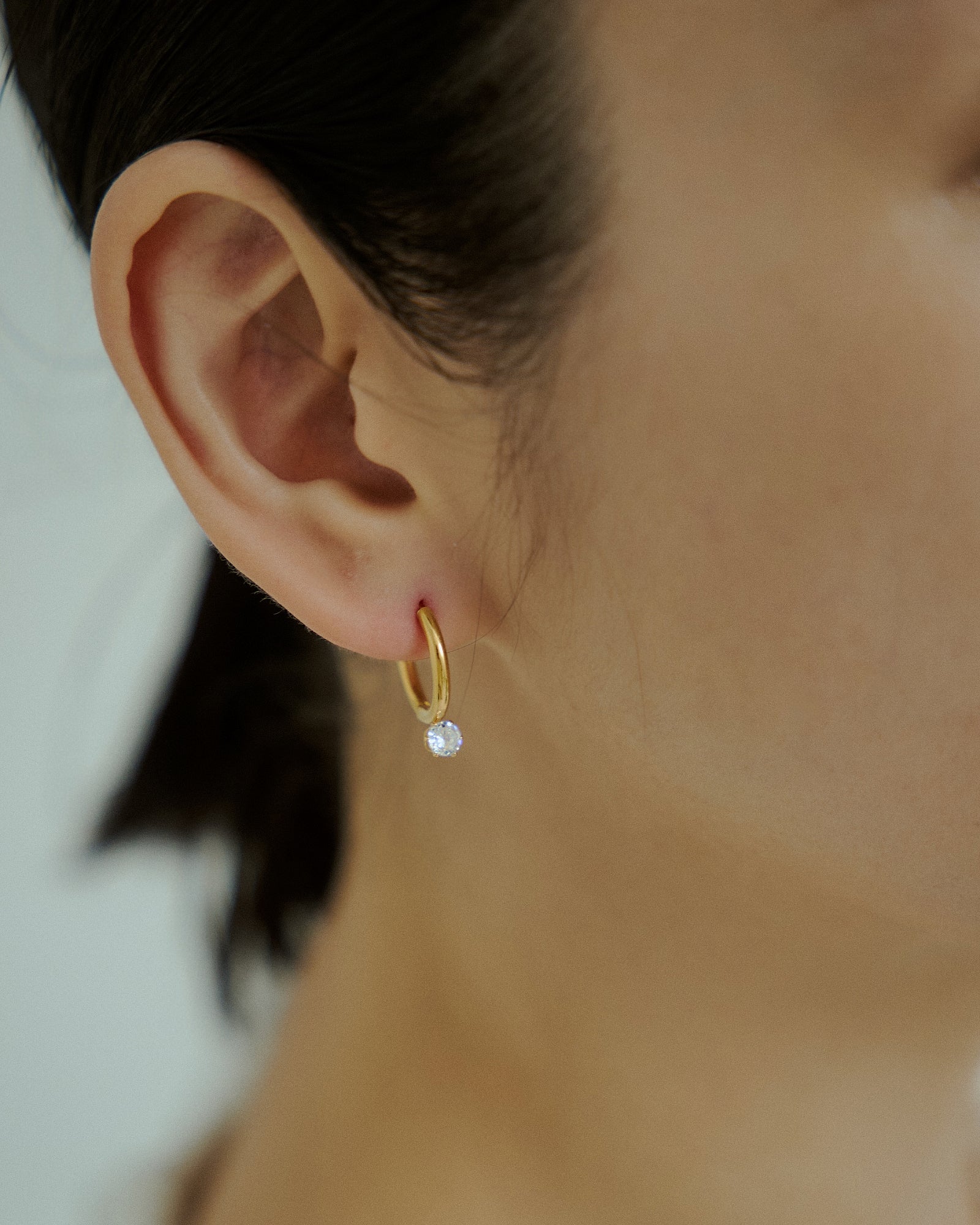 [24KGP]Zirconia Hoop Pierce