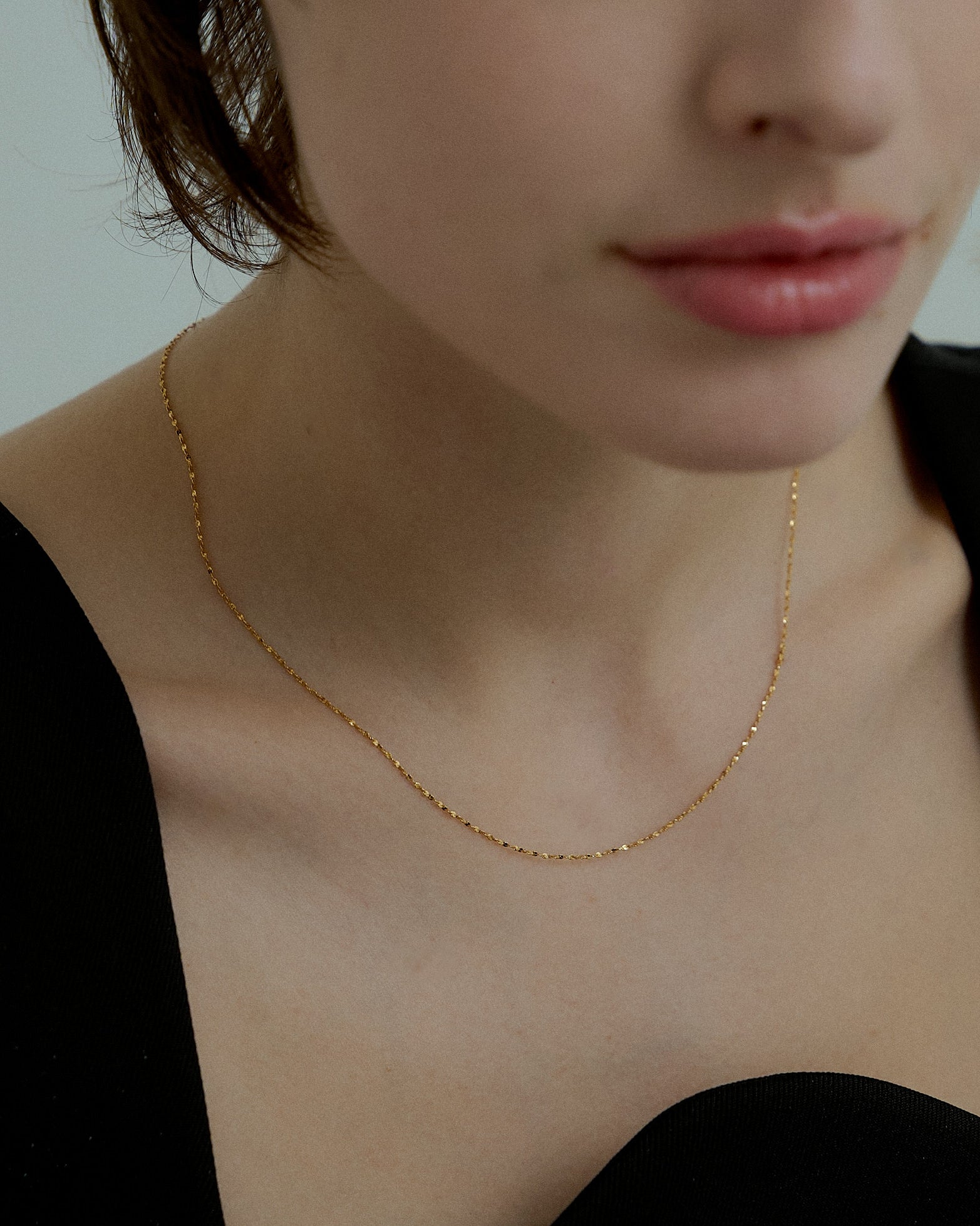 [24KGP]Skin Petal Necklace