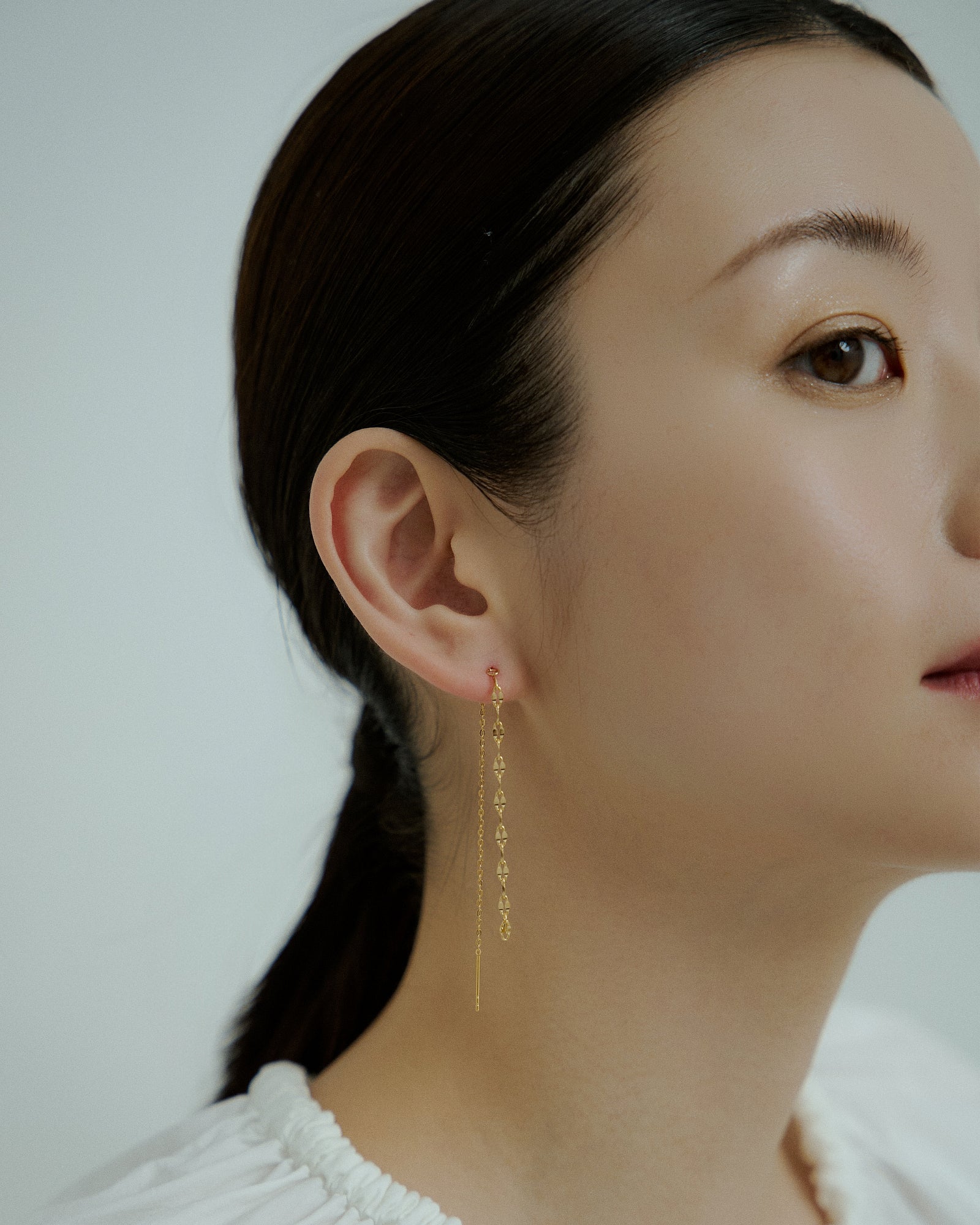 [24KGP]Sparkle Chain Pierce