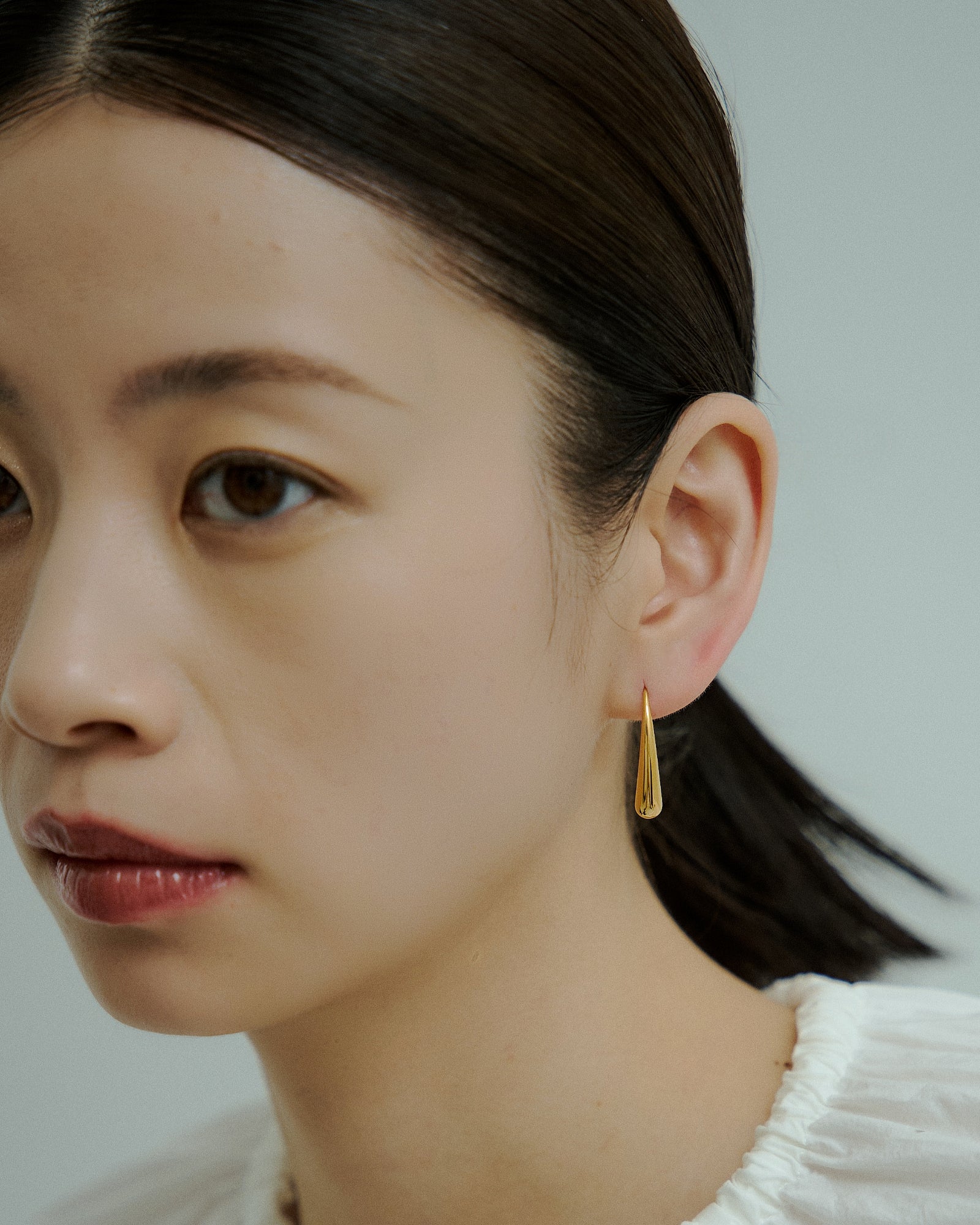 [24KGP]Tears Drop Pierce / Medium