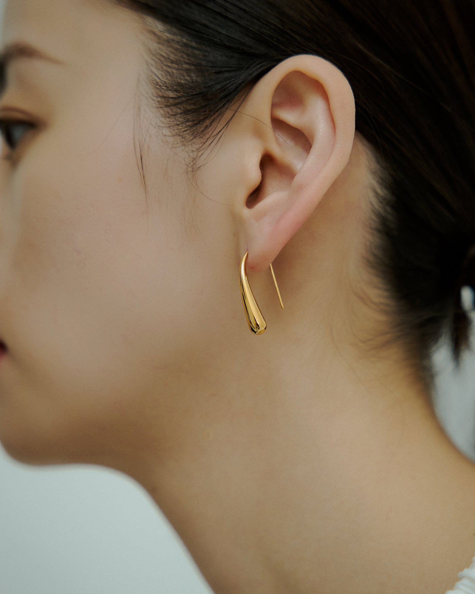 [24KGP]Tears Drop Pierce / Medium