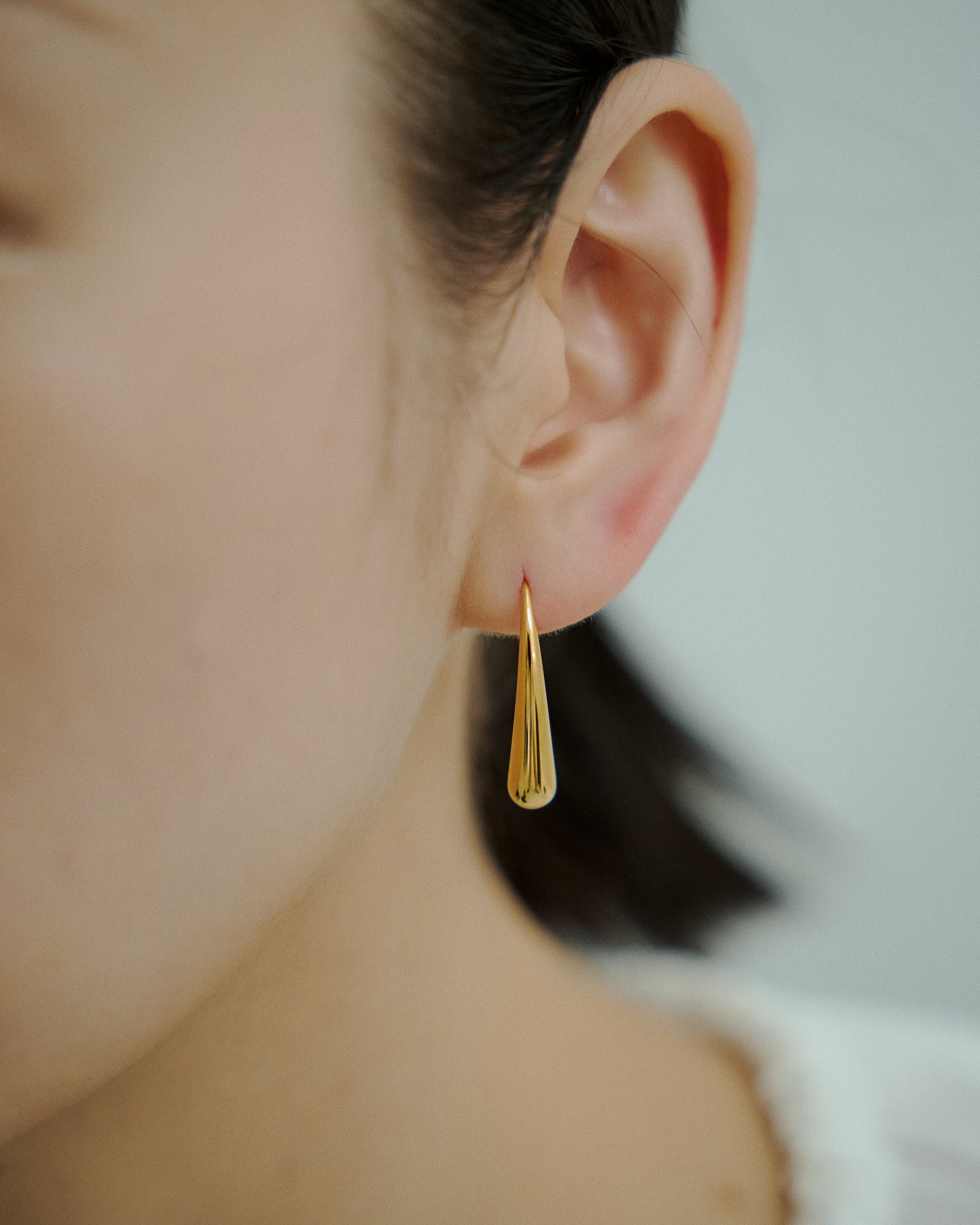 [24KGP]Tears Drop Pierce / Medium