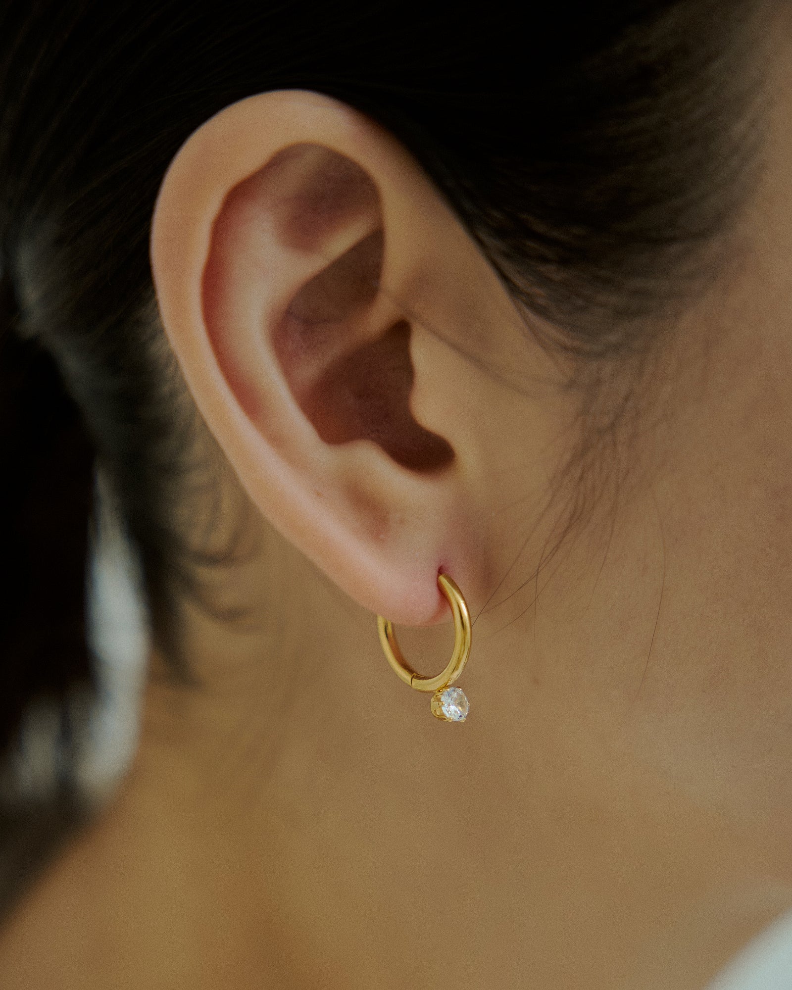 [24KGP]Zirconia Hoop Pierce