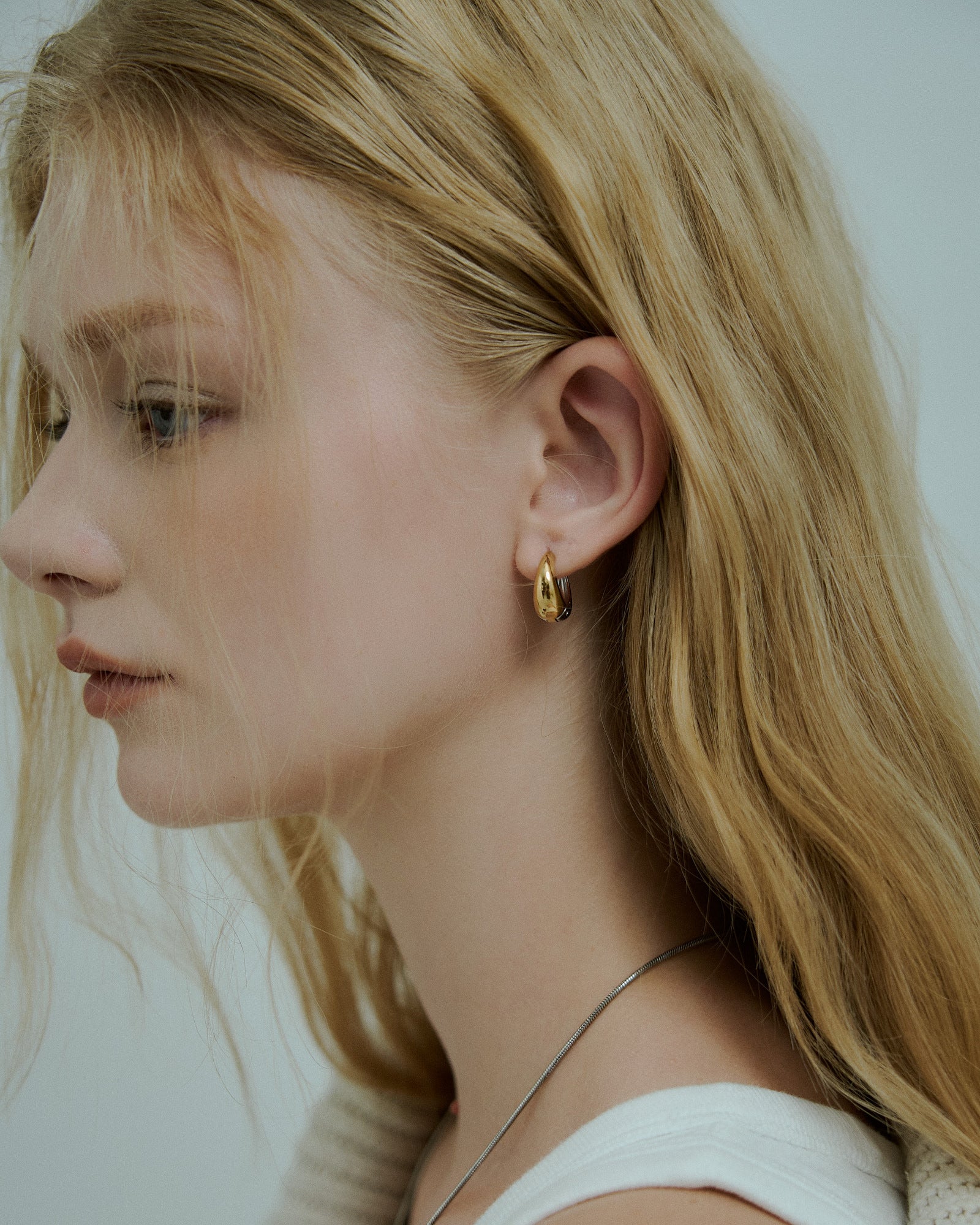 Chubby Drop Hoop Pierce
