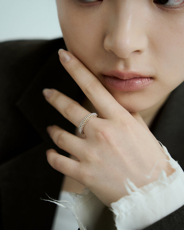 Chubby Many Pearl Ring