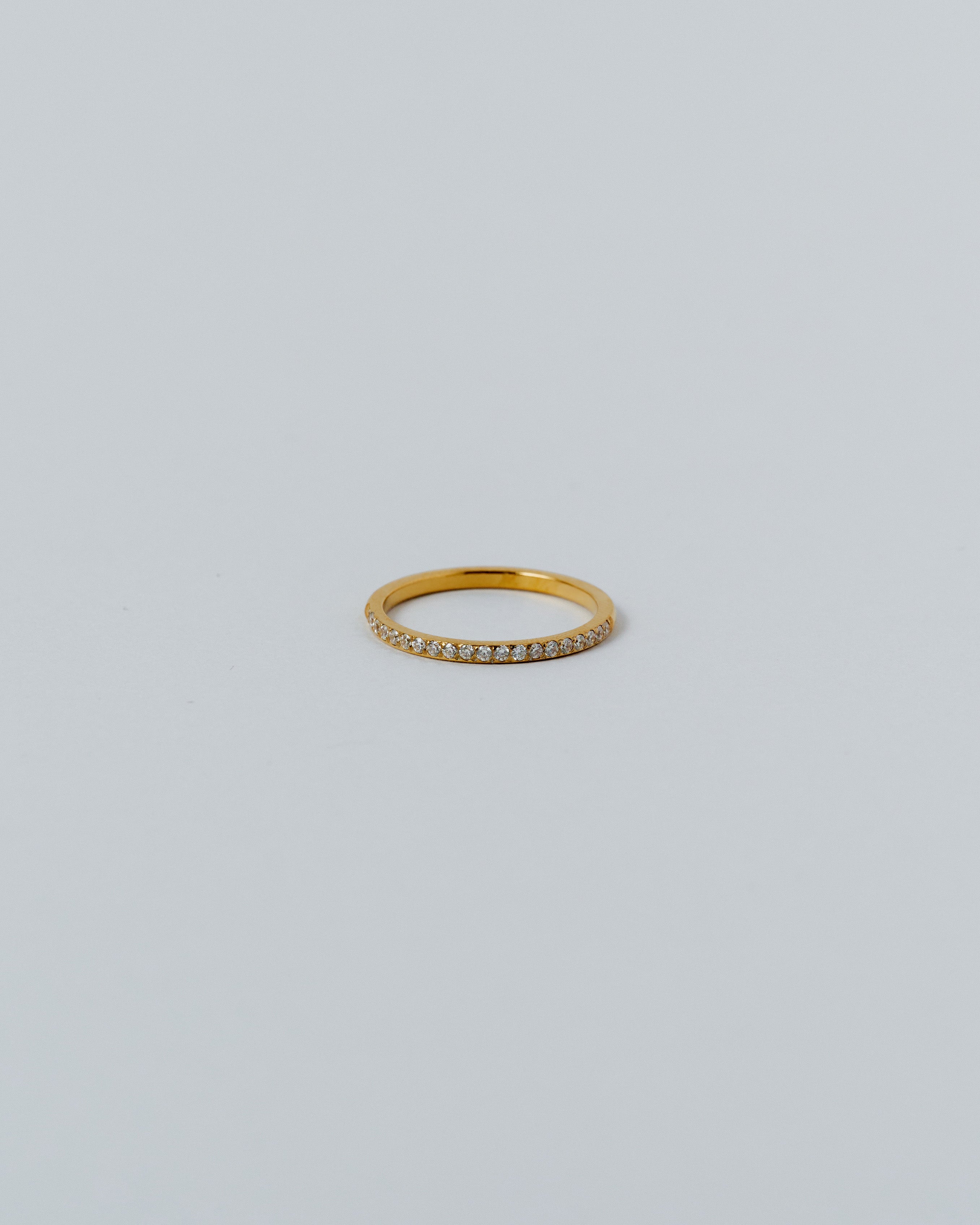 ジルコニアリング 11号 ARADR001-6X4MM ハーフエタニティ ジルコニア リング｜サージカルステンレス 金属