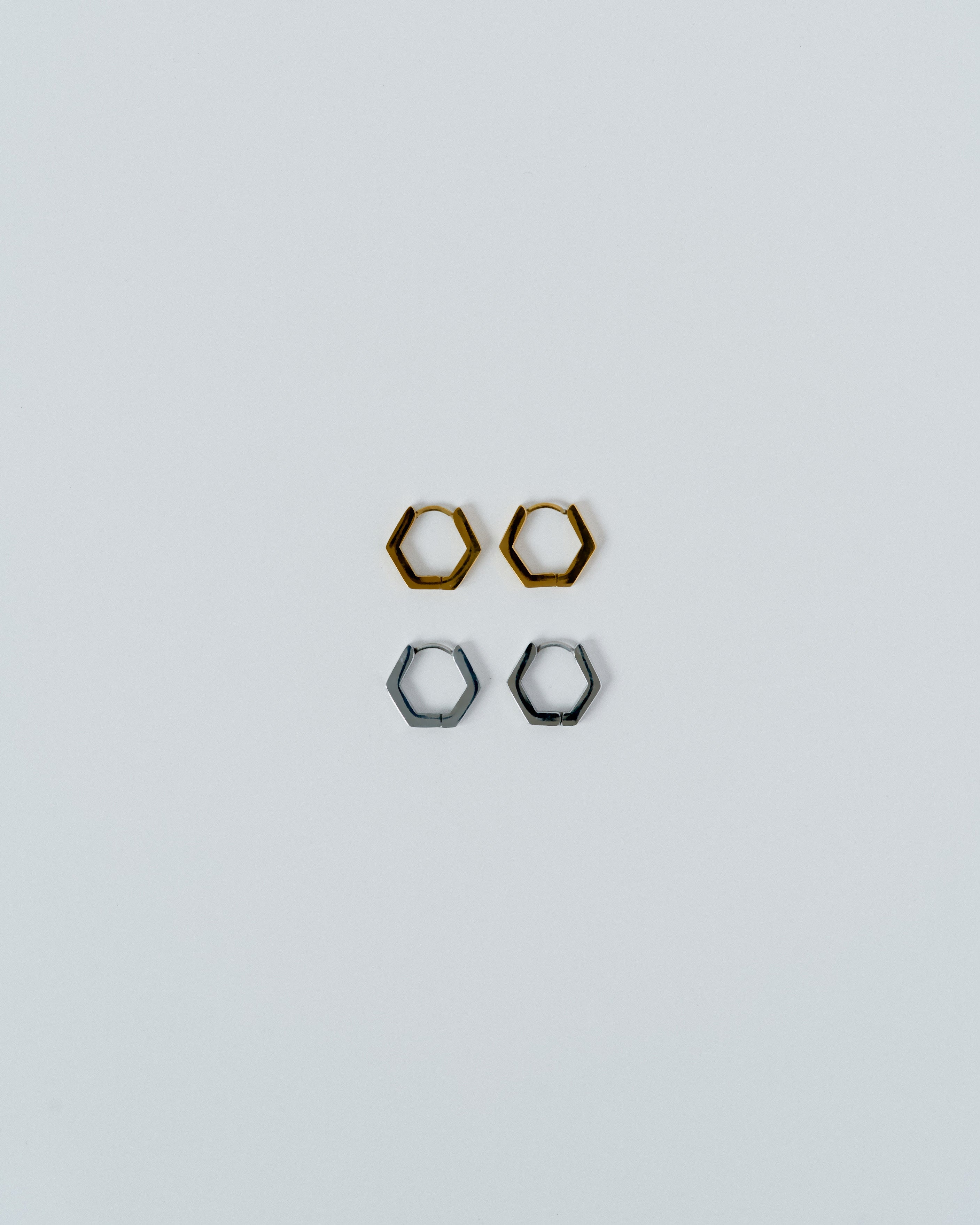 Hexagon Hoop Pierce